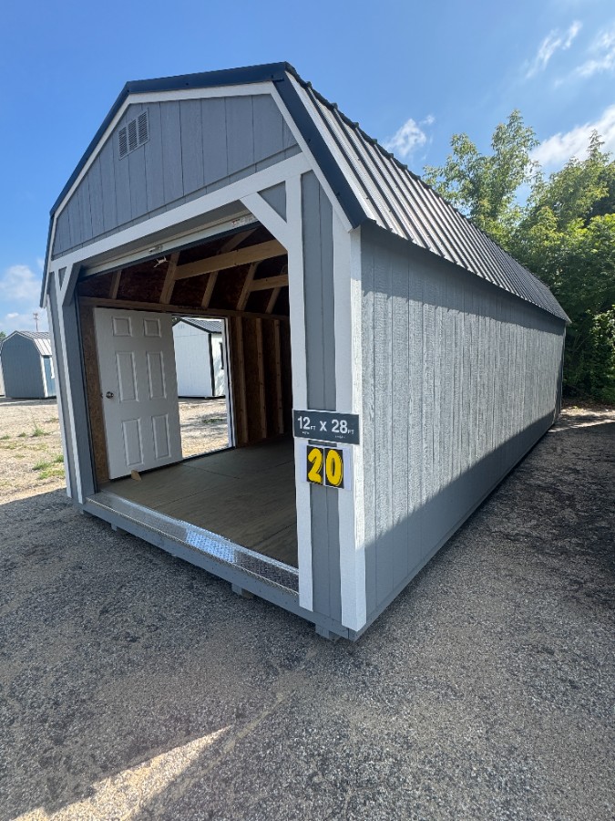 Lofted Barn Garage - 12x28 image 2