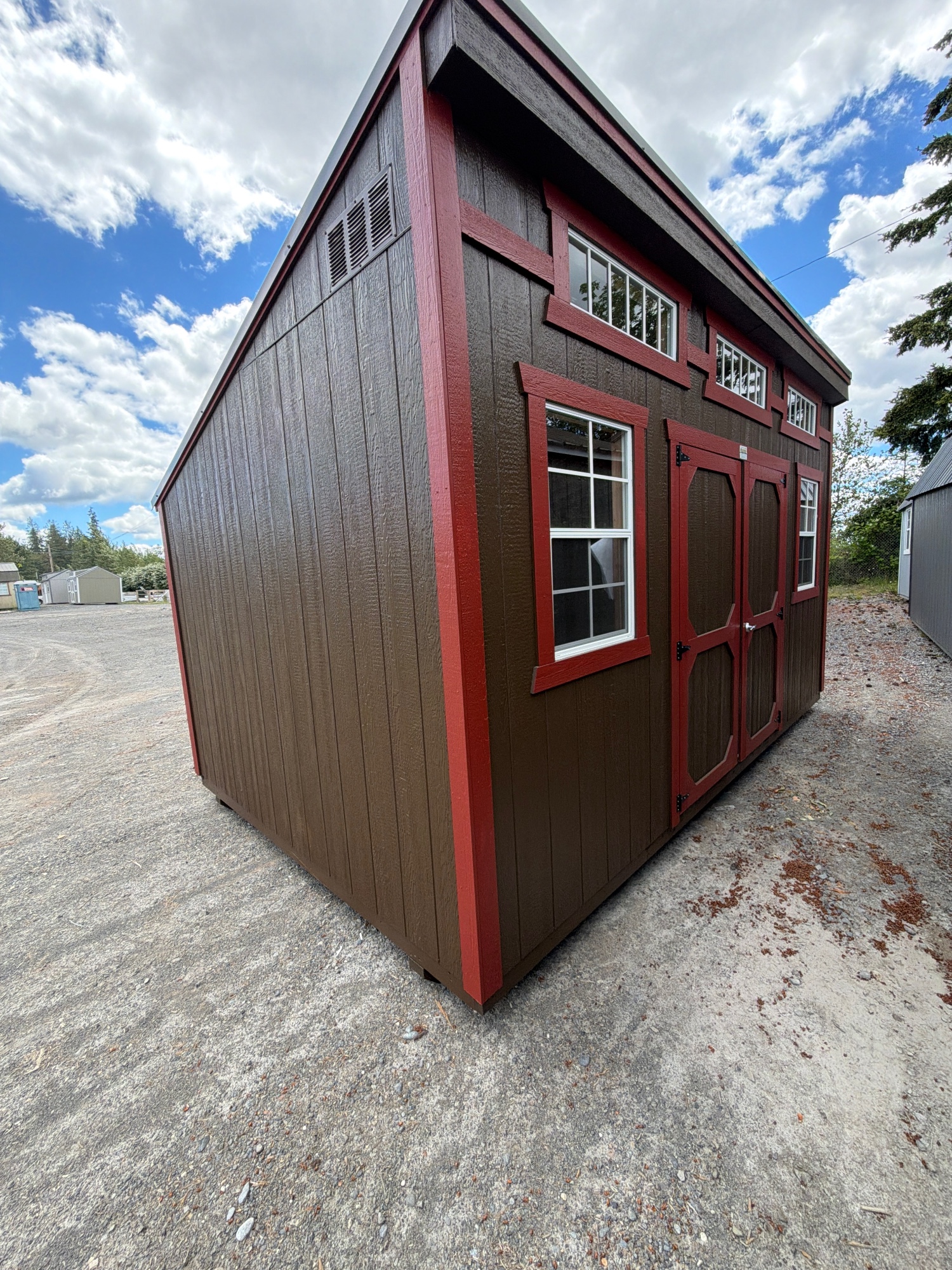 This one is cool!  House wrapped so it's ready for insulation!  Studio - 10x16