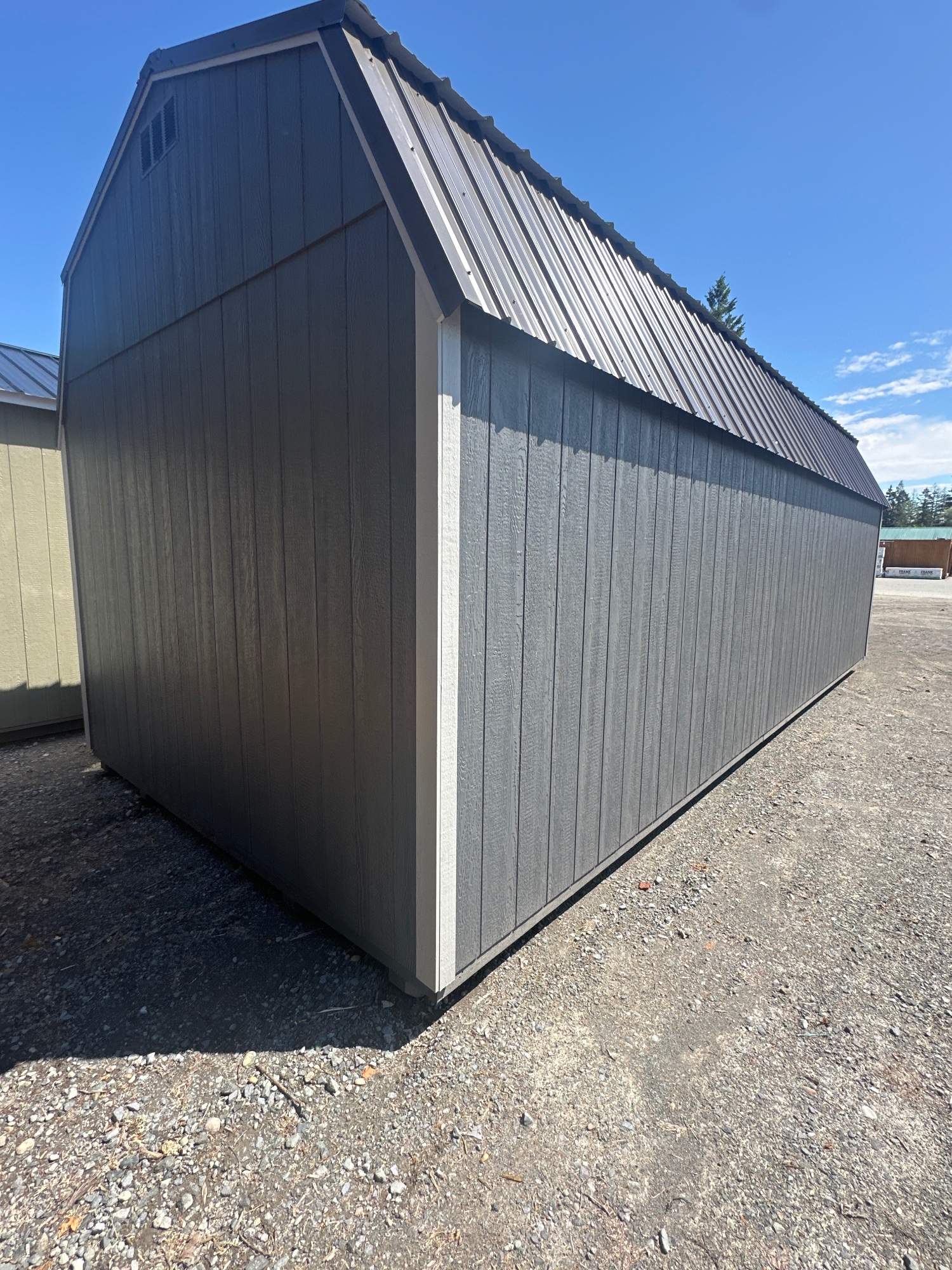 Lofted Barn Center Porch - 12x28 image 2