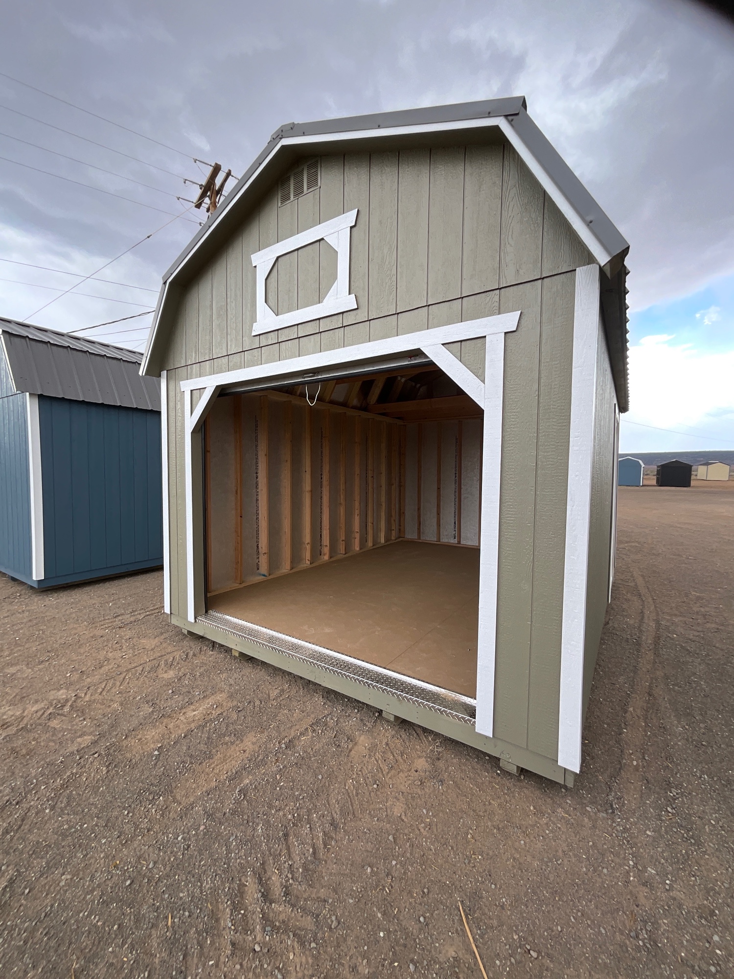 Lofted Barn Garage - 12x16 image 4