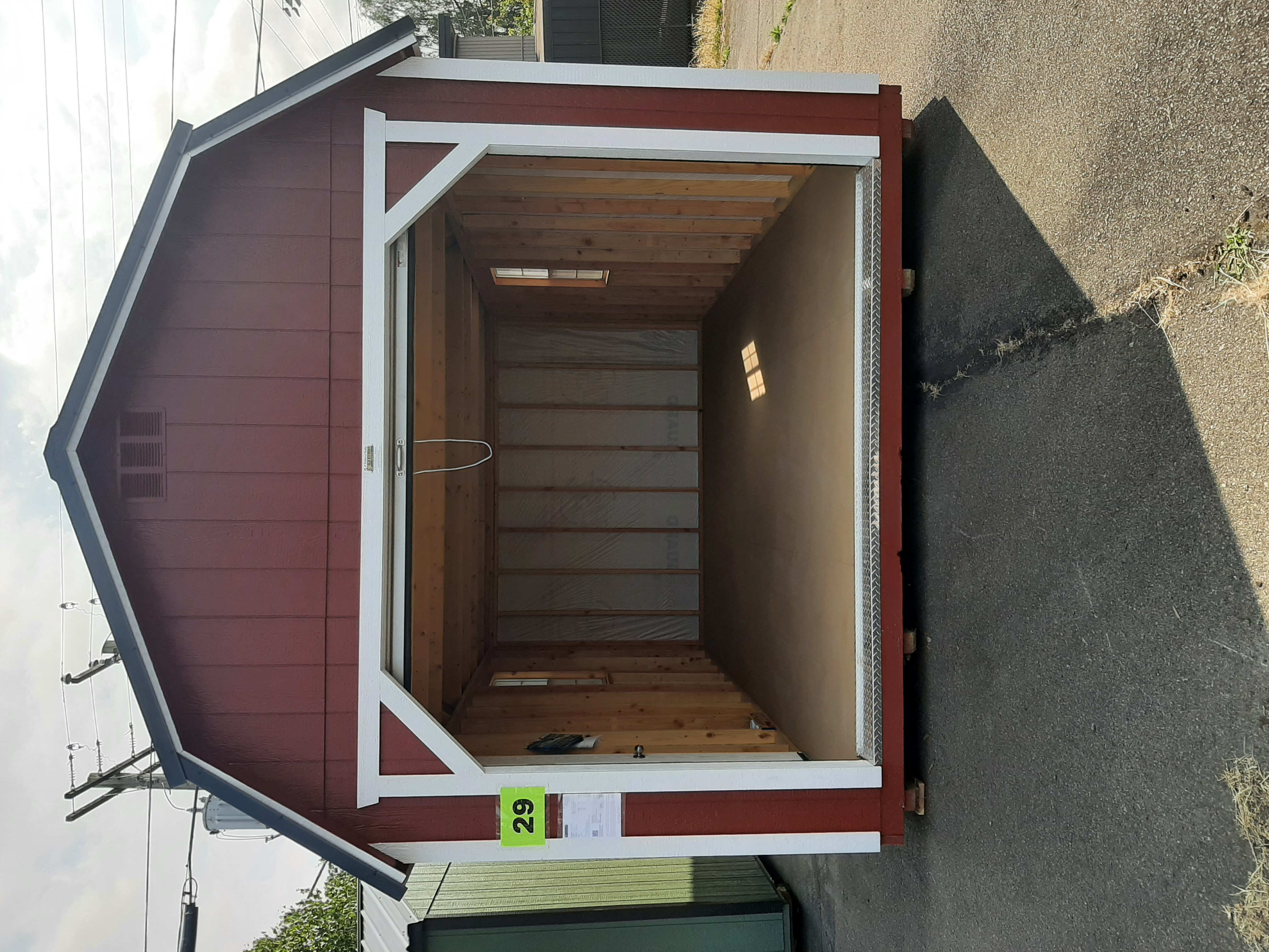 Lofted Barn 8' Garage - 12x18