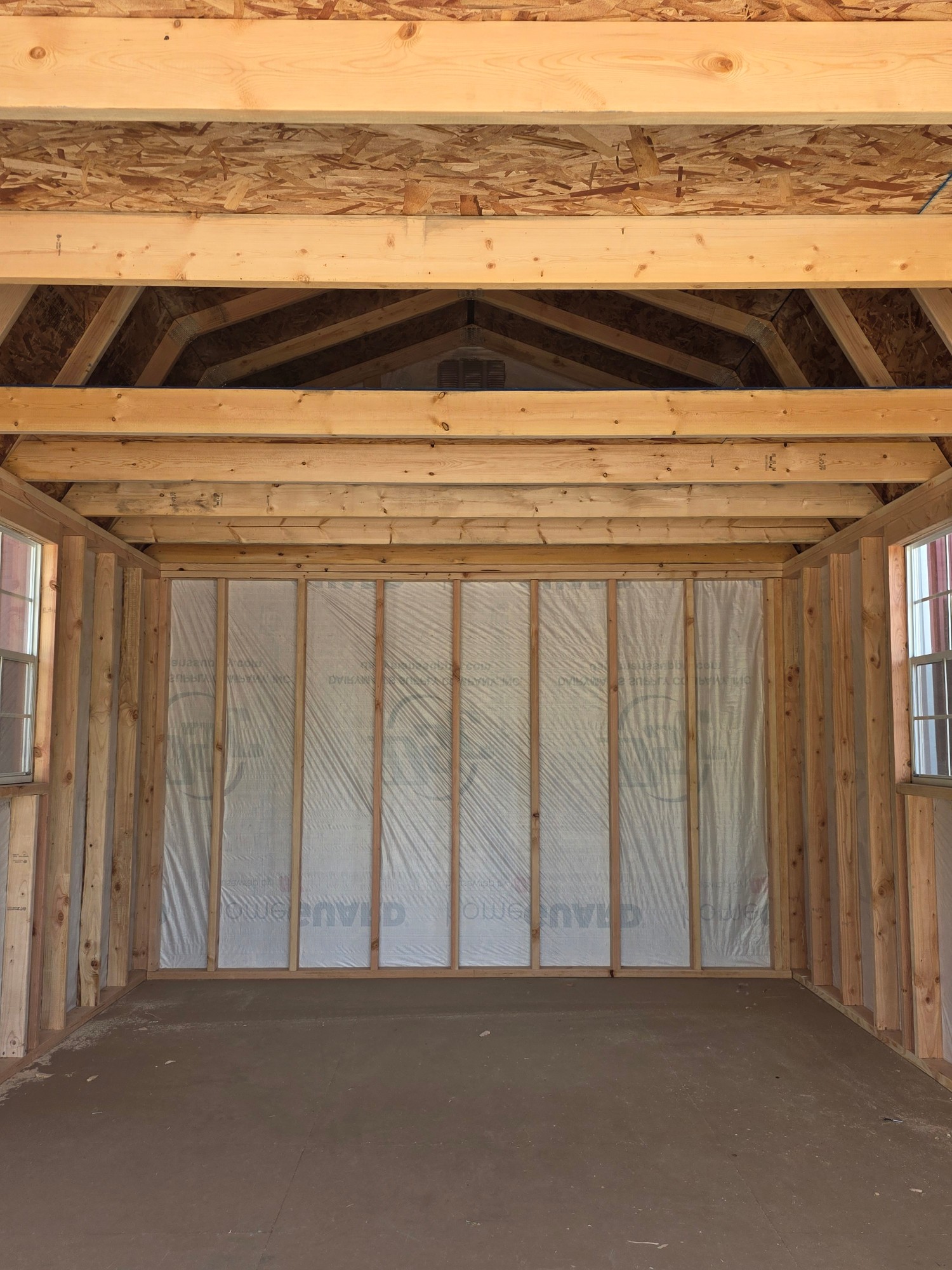 Lofted Barn 8' Garage - 12x18