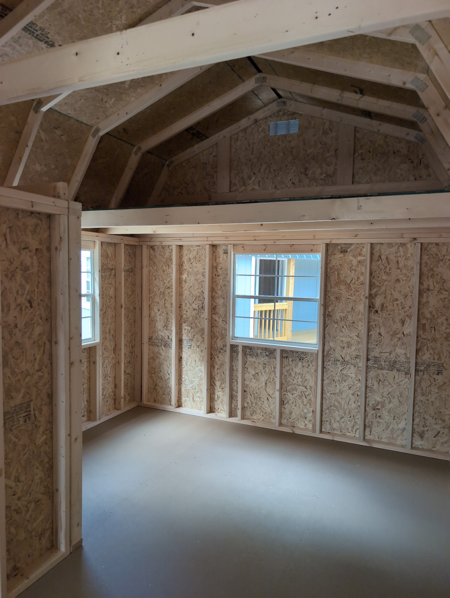 Lofted Barn Center Porch - 12x28 image 4