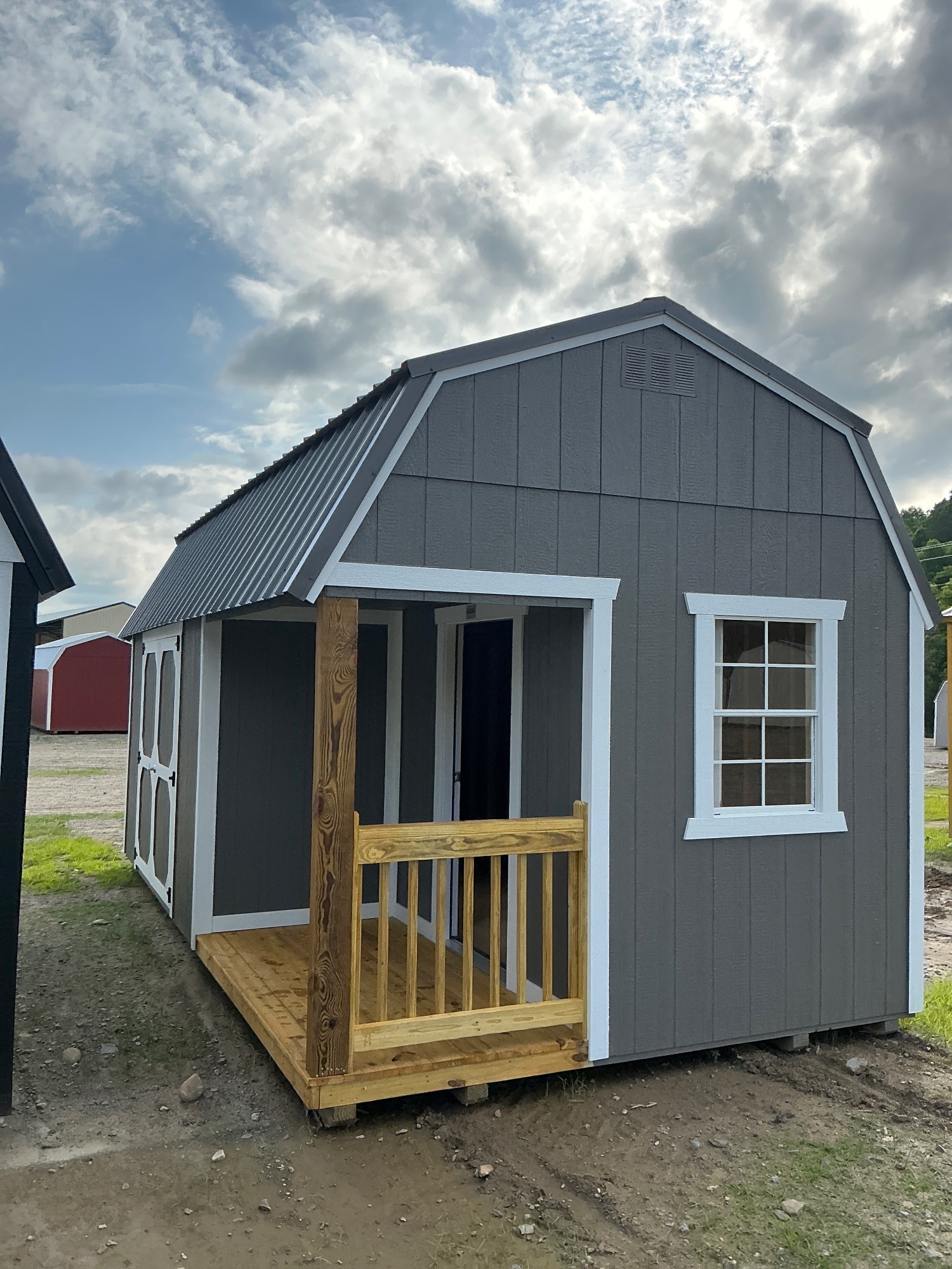 Lofted Barn Side Porch - 10x20