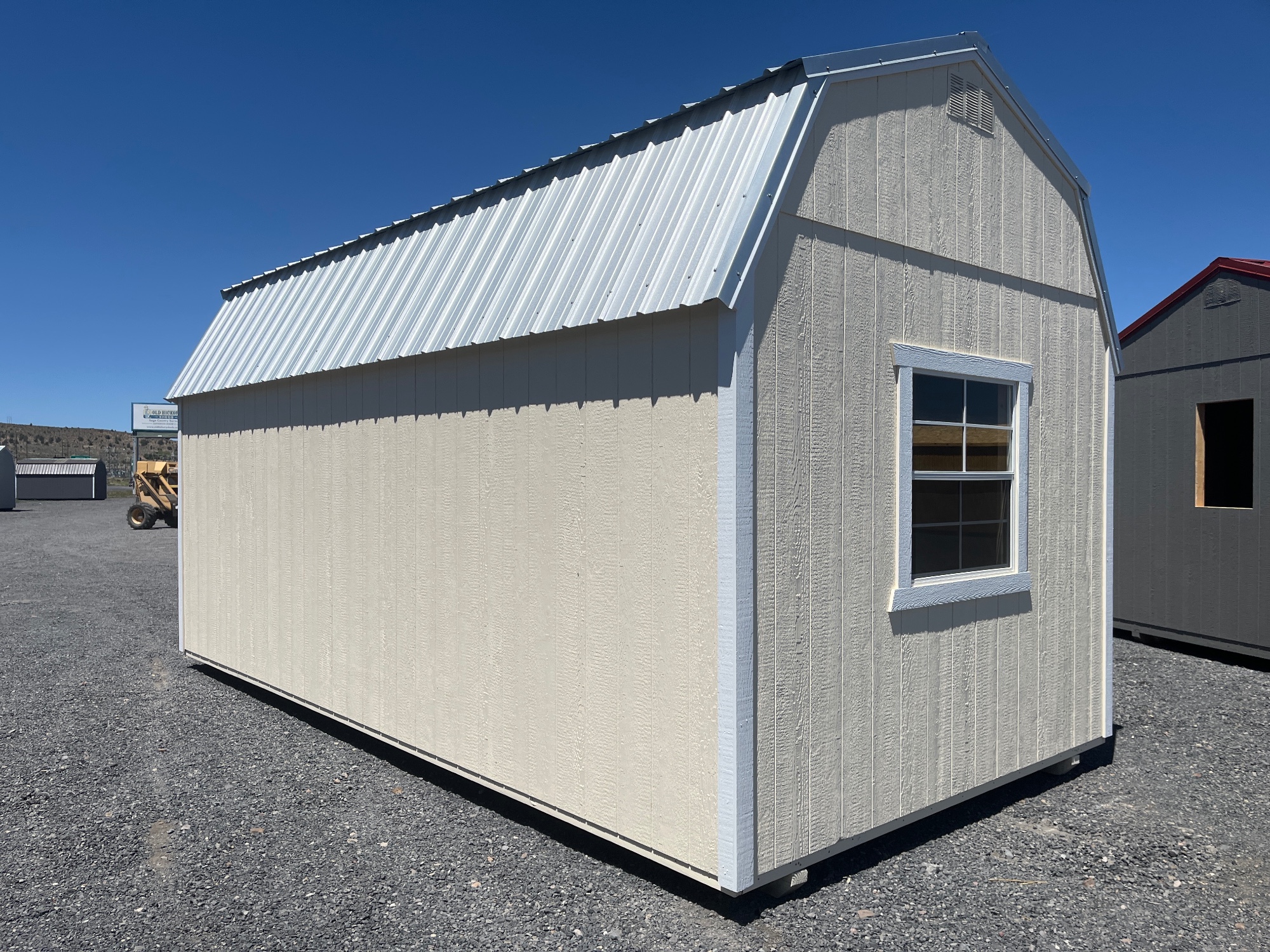 Lofted Barn 8' Garage - 10x20 image 2