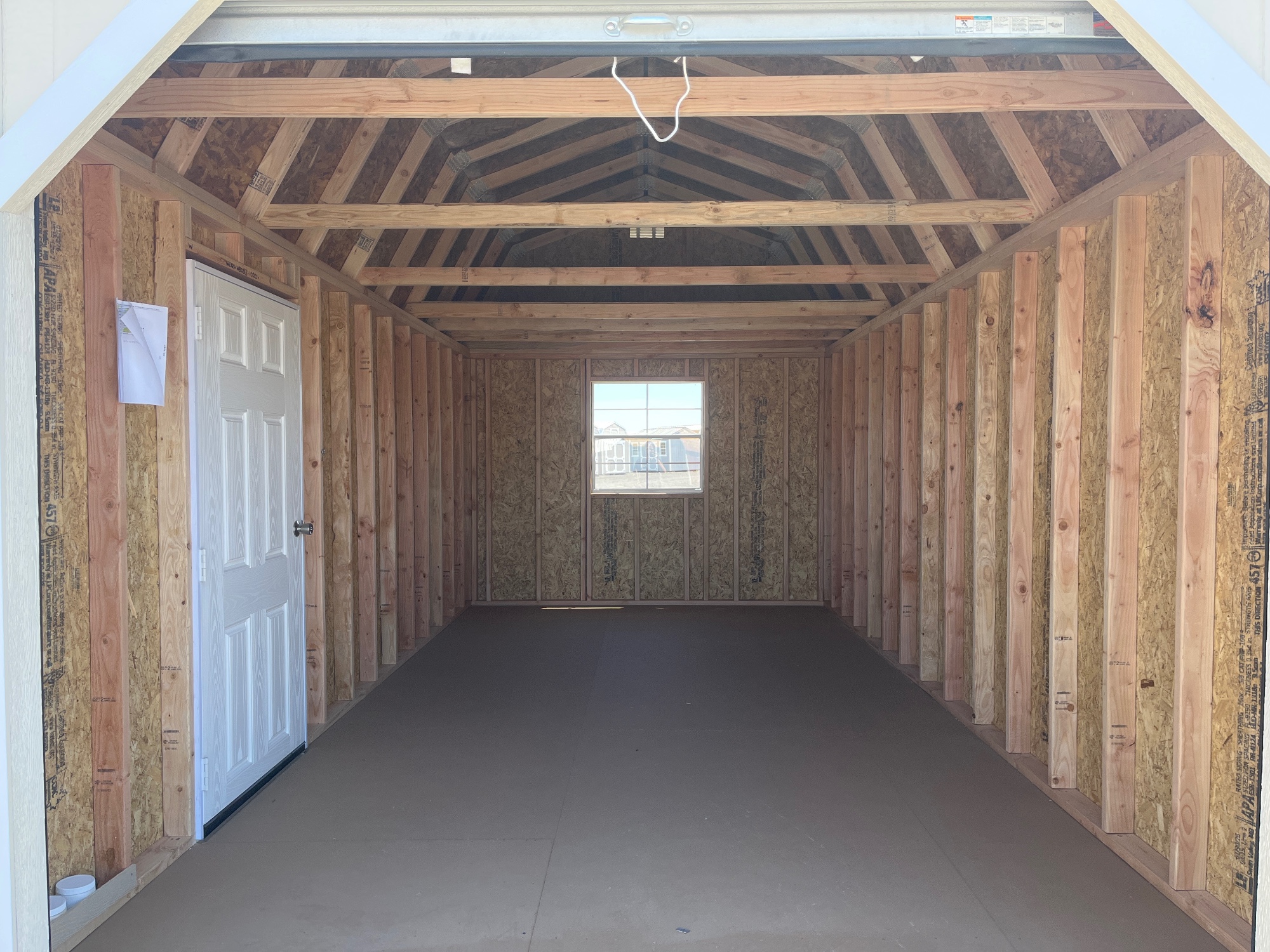 Lofted Barn 8' Garage - 10x20 image 4
