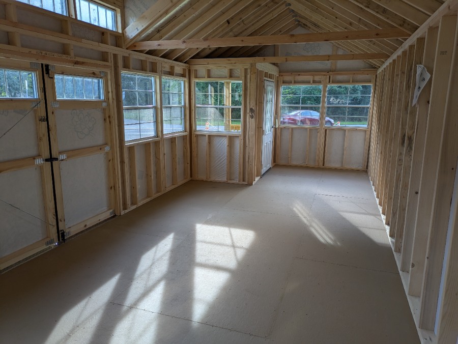 Utility Side Porch - 12x28 (In Stock) image 8