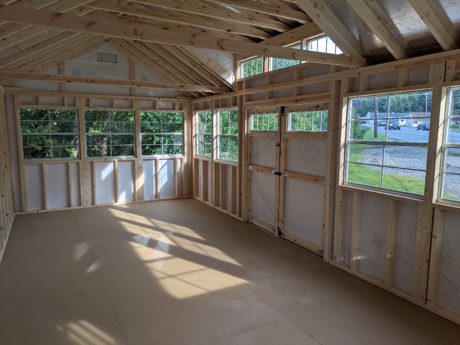 Utility Side Porch - 12x28 (In Stock) image 9