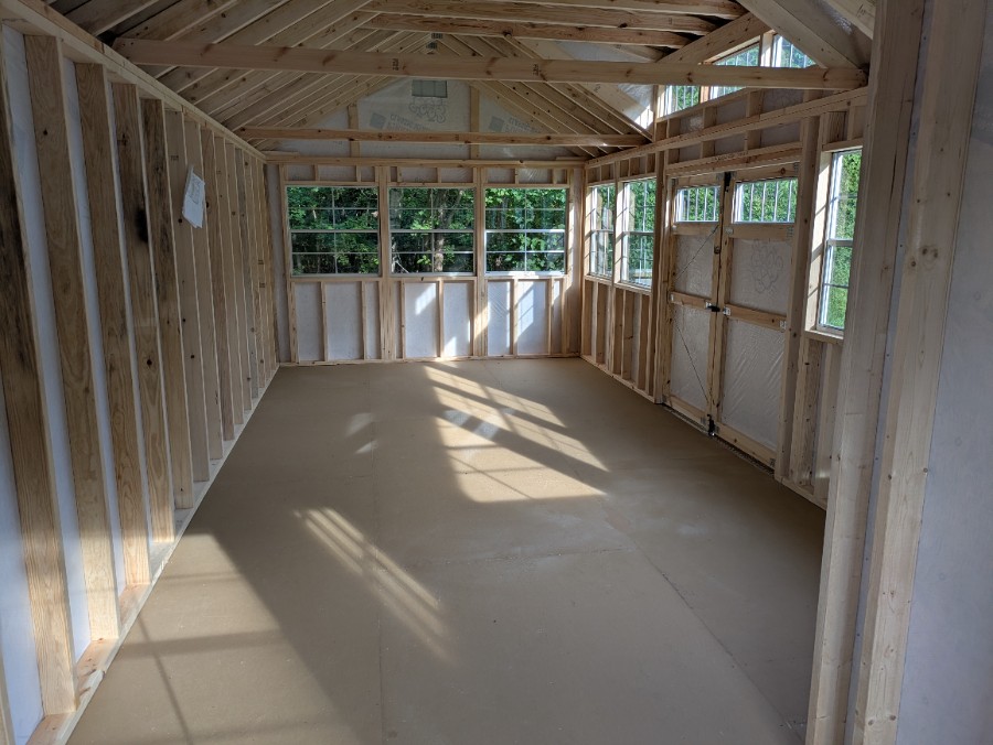 Utility Side Porch - 12x28 (In Stock) image 10