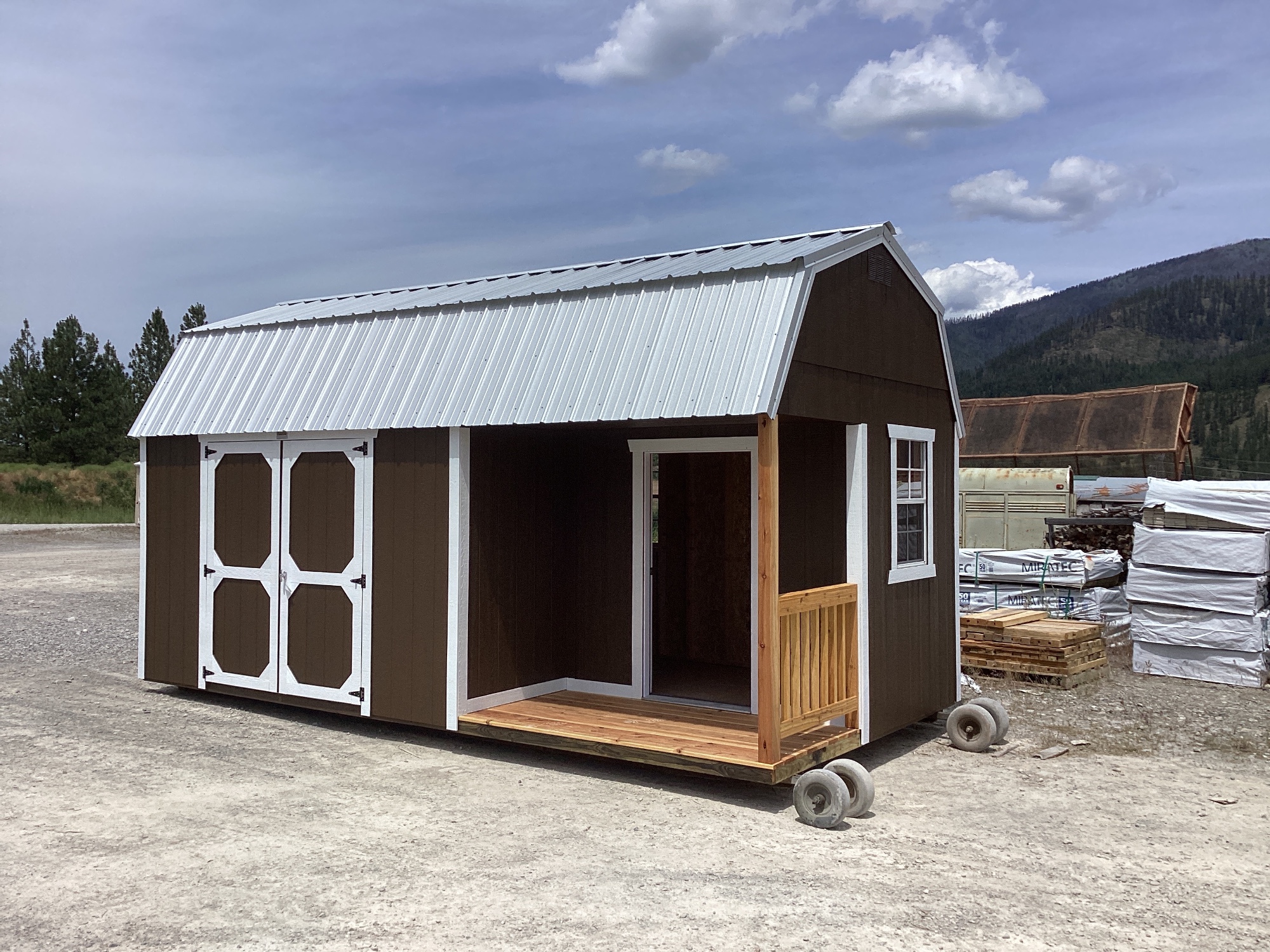 Lofted Barn Side Porch - 10x20