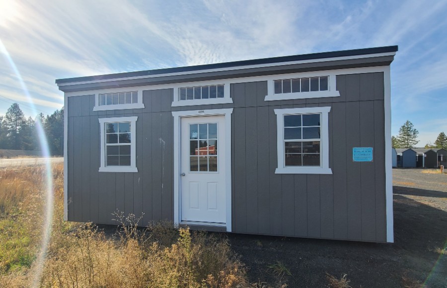 Studio Single Slope - 10x20 w/ Man-Door and Transom Windows!