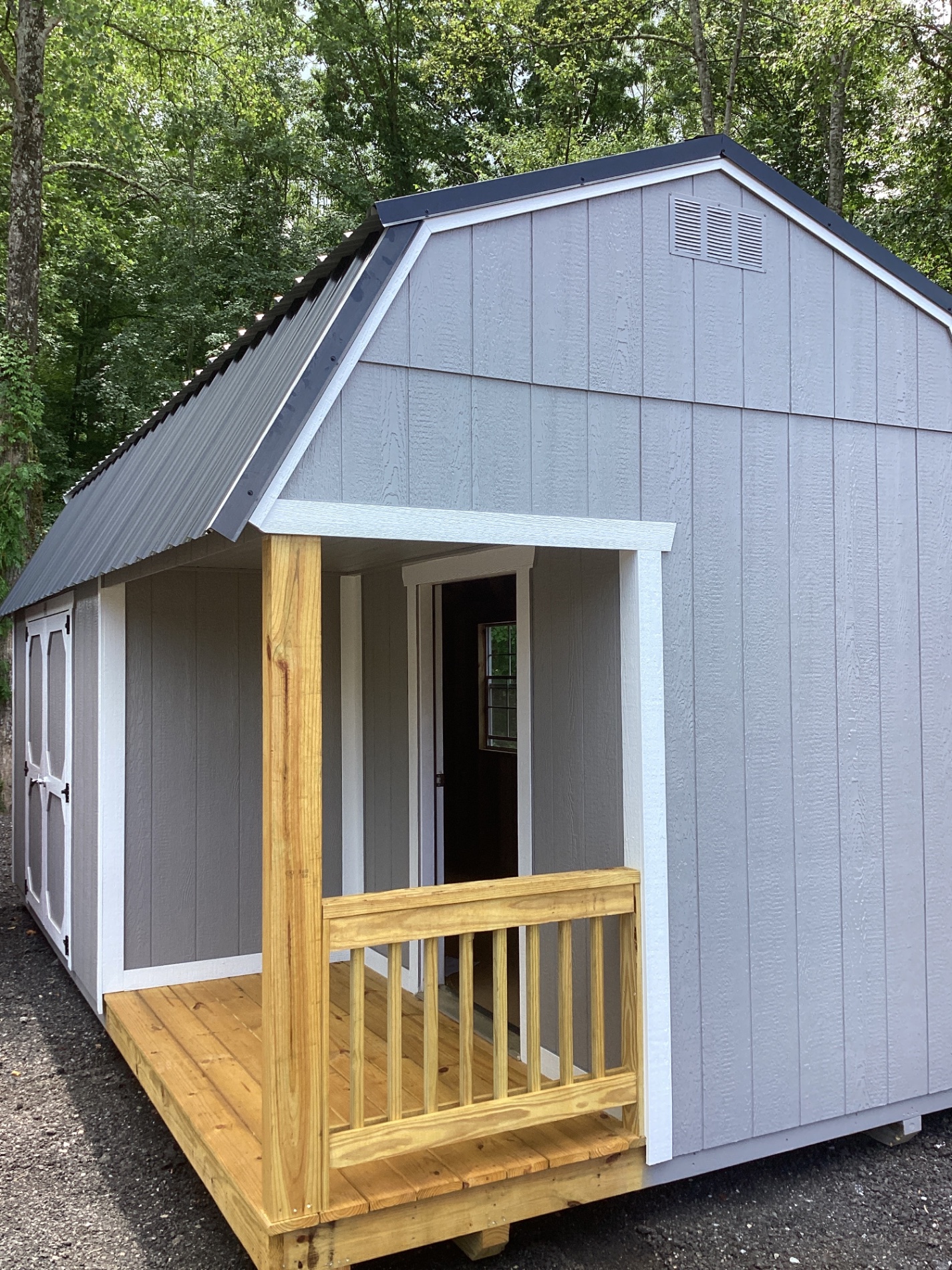 Lofted Barn Side Porch - 10x20