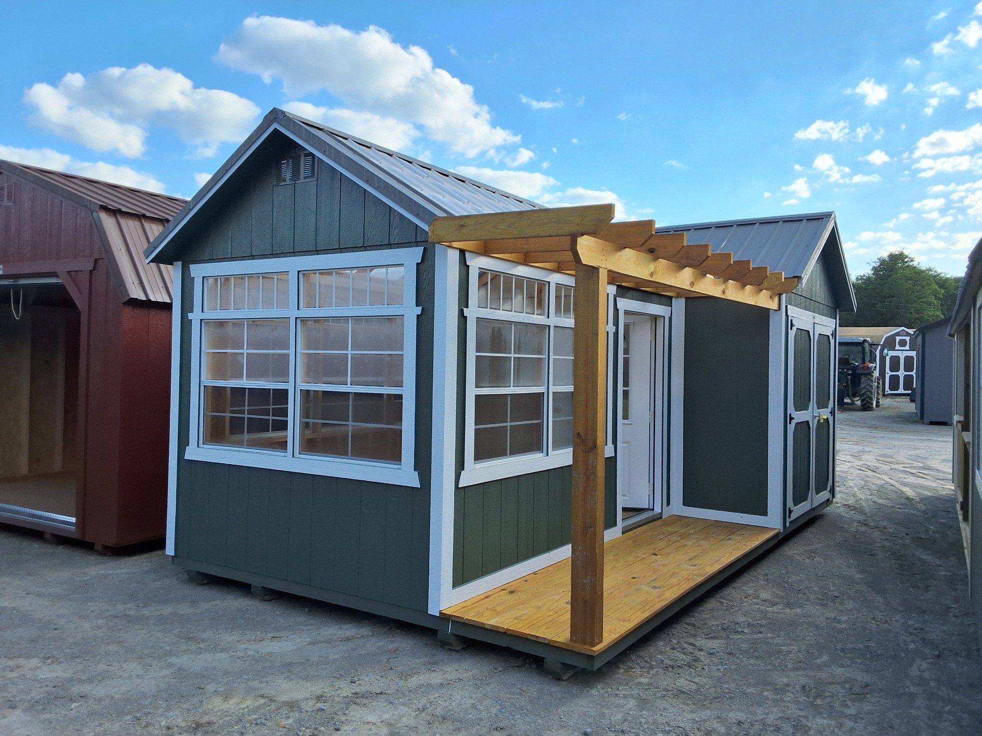 Green House with shed