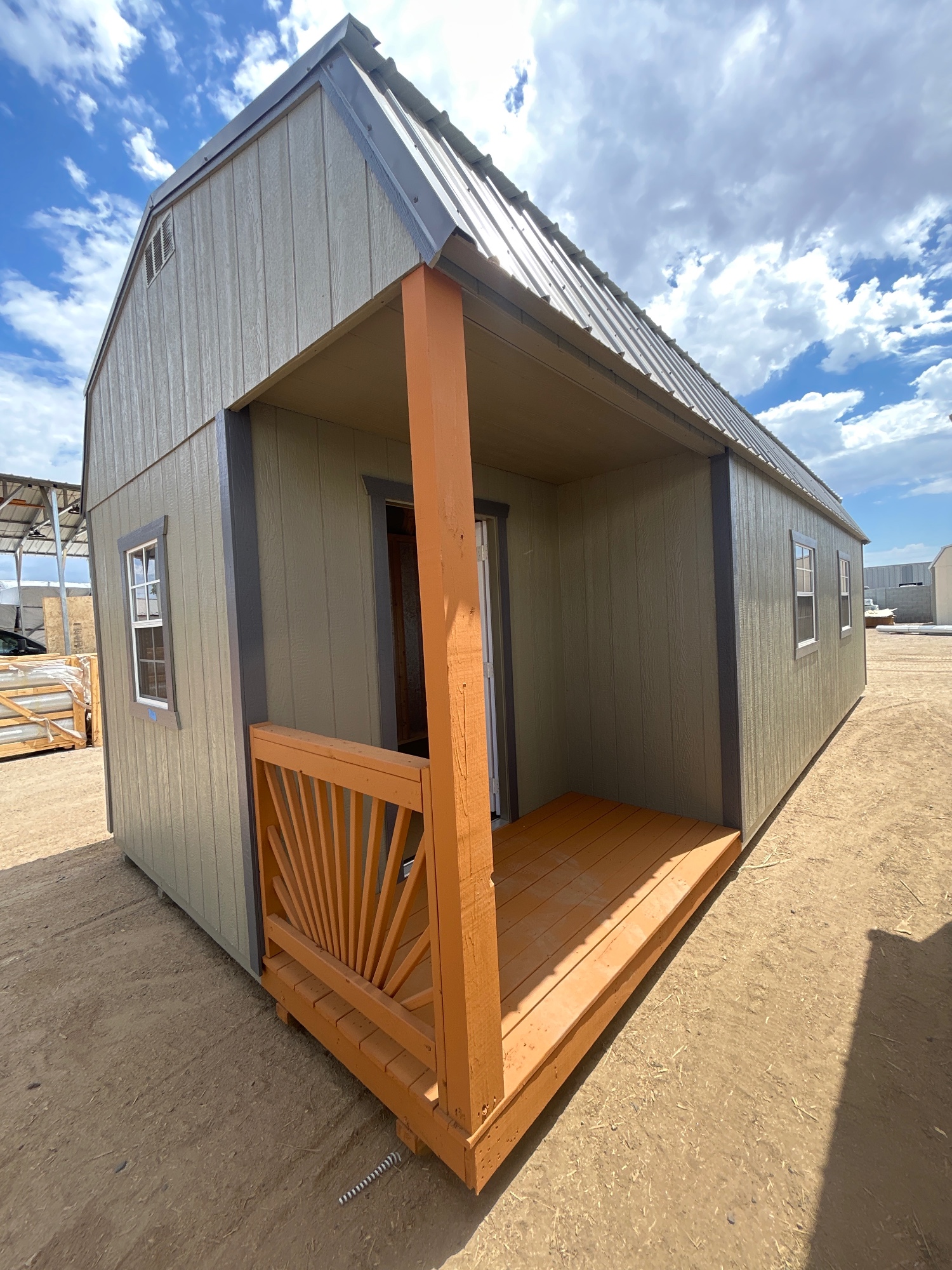 Lofted Barn Side Porch - 12x32