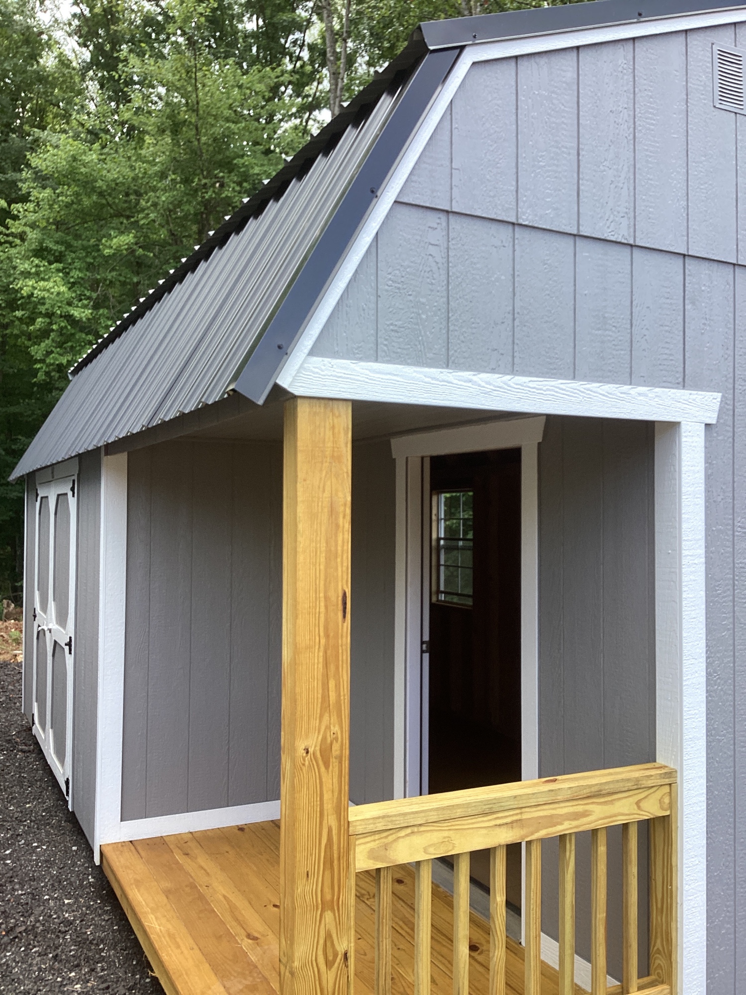 Lofted Barn Side Porch - 10x20