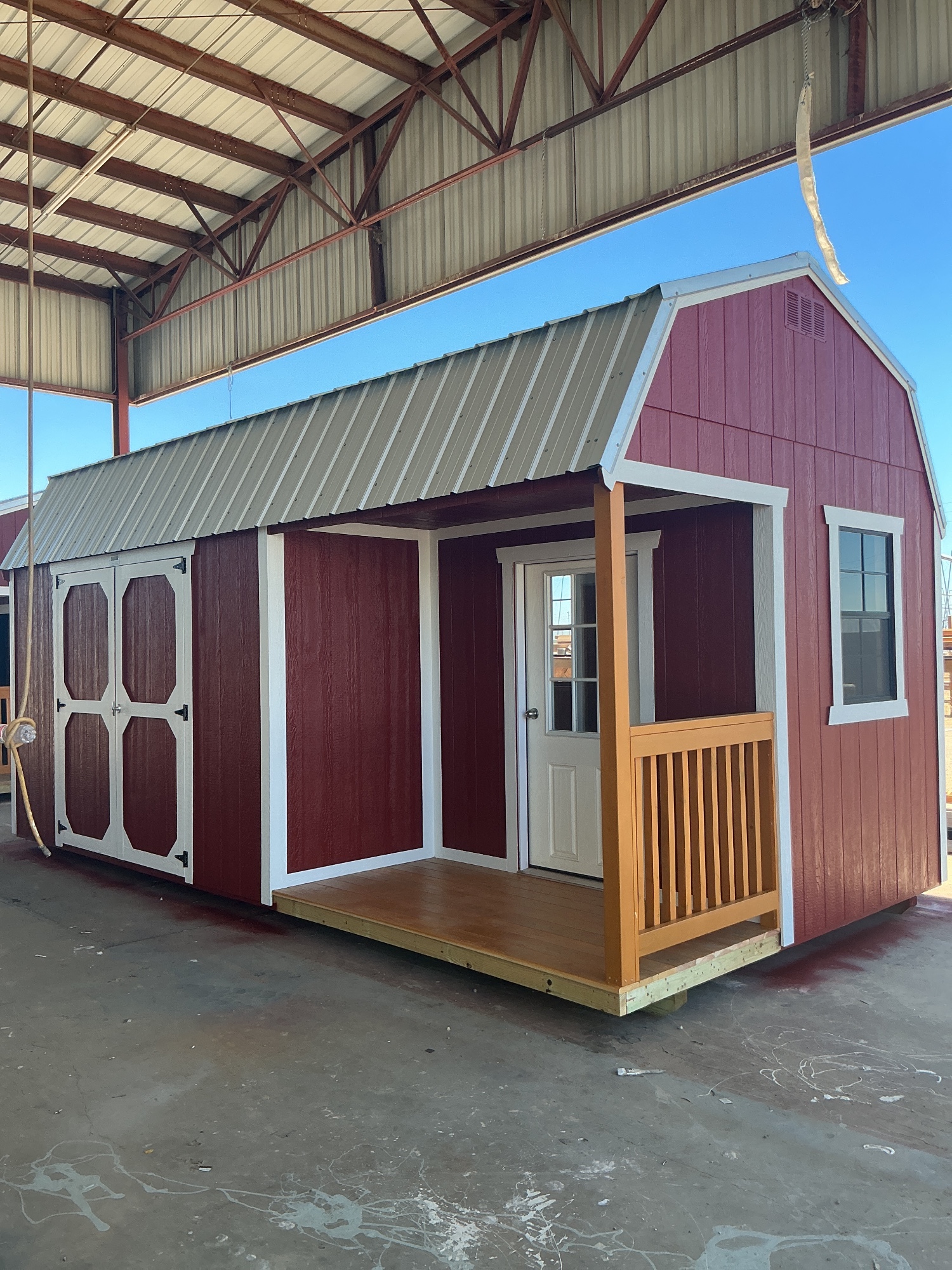 Lofted Barn Side Porch - 10x20