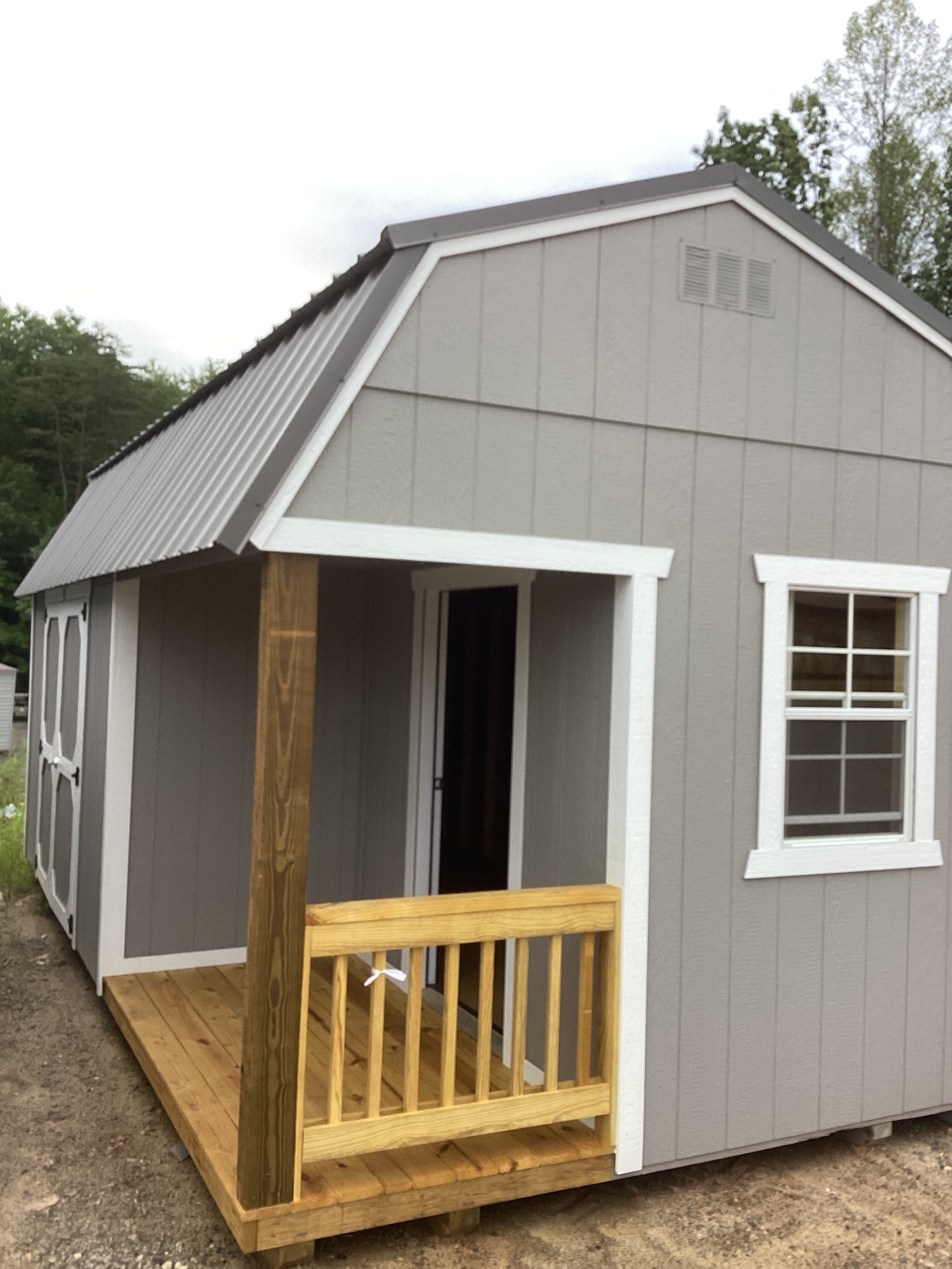Lofted Barn Side Porch - 10x20