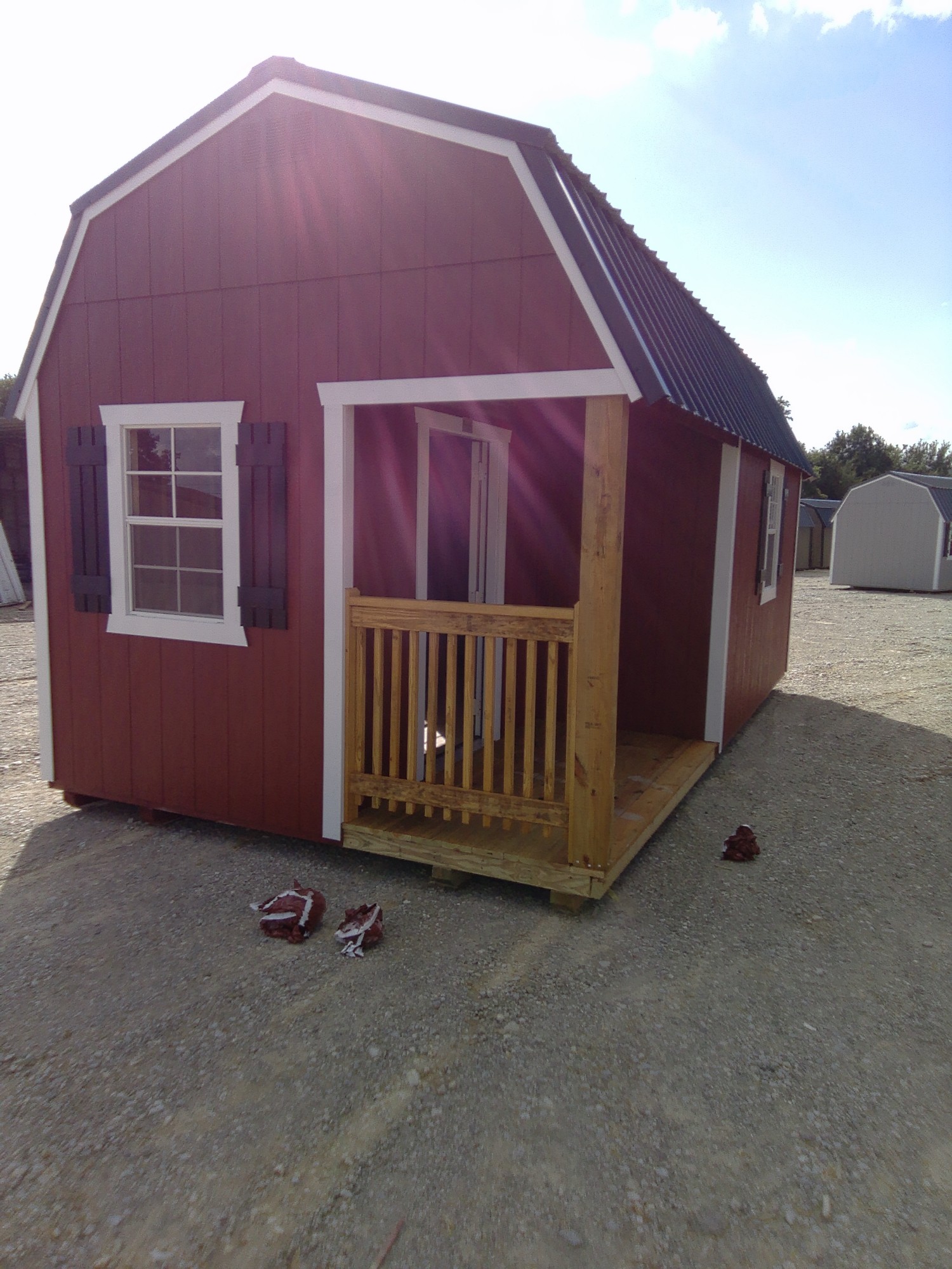 Lofted Barn Side Porch - 10x20 image 3