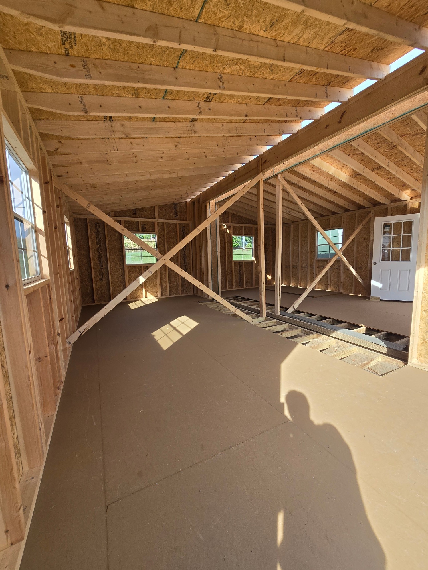 Double Wide Utility 9' Double Wide Garage - 24x24 image 4