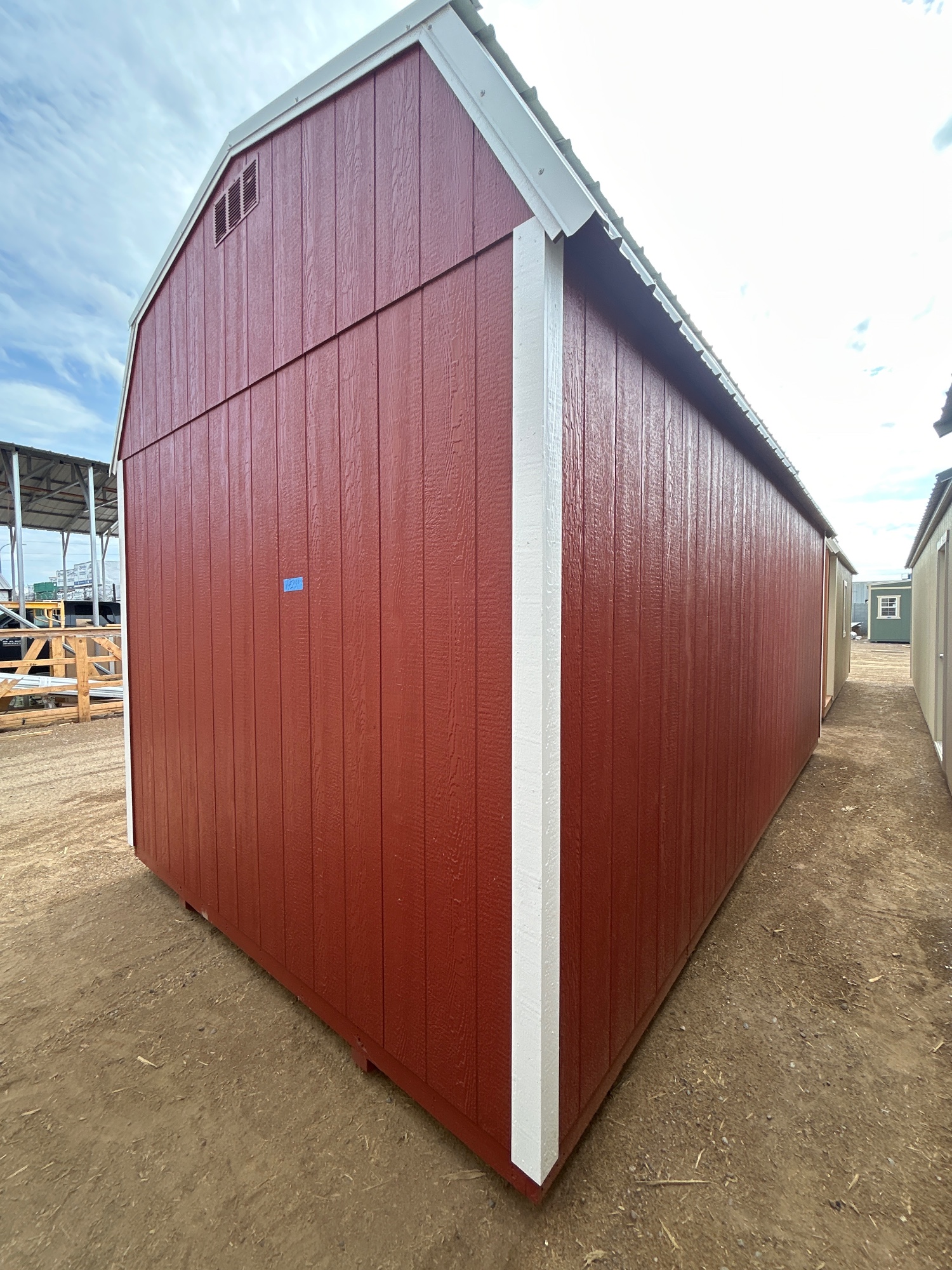 Lofted Barn - 10x20 with radiant barrier interior and 8 ft. walls image 2