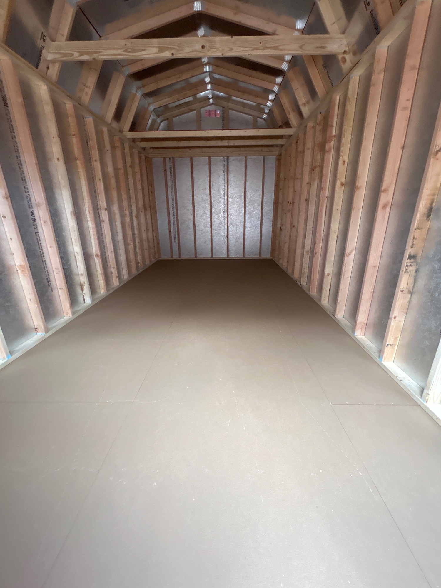 Lofted Barn - 10x20 with radiant barrier interior and 8 ft. walls image 4