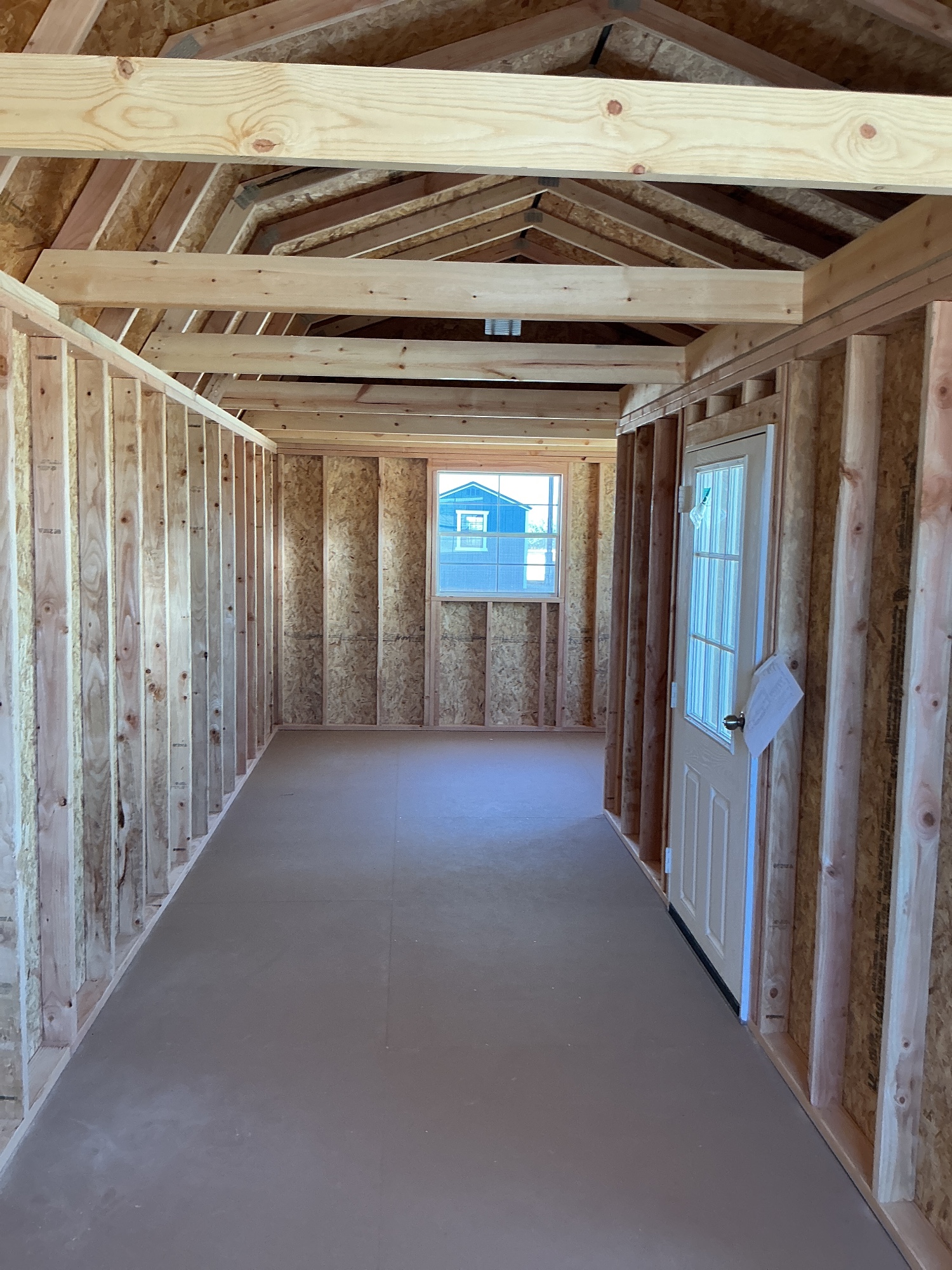 Lofted Barn Center Porch - 12x28 image 4