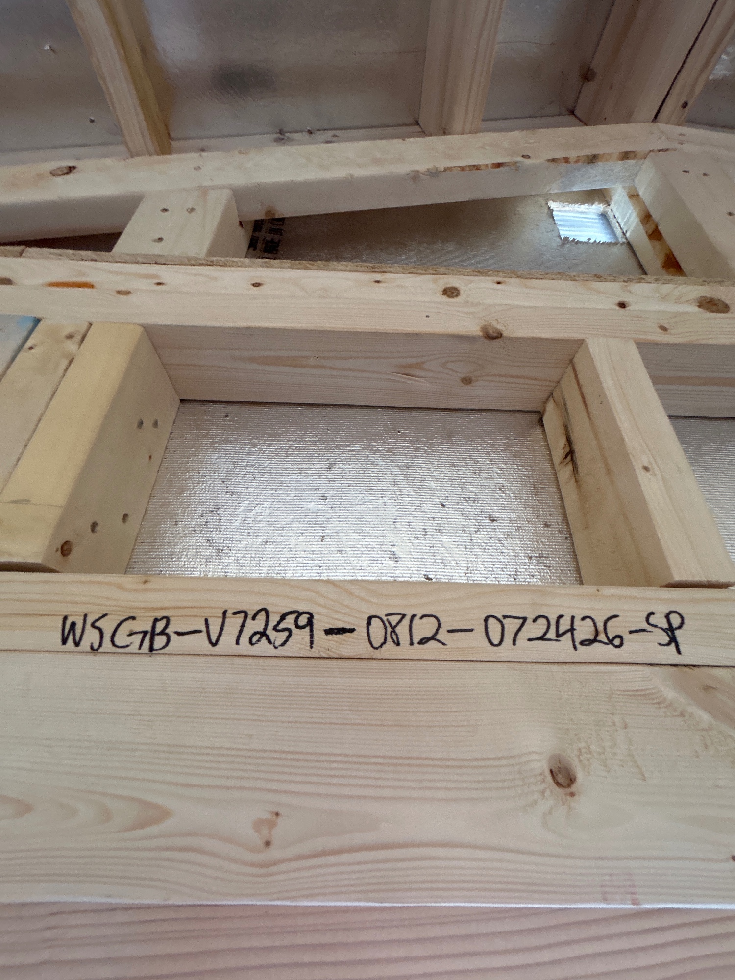 Side Gable - 8x12 with radiant barrier interior image 3