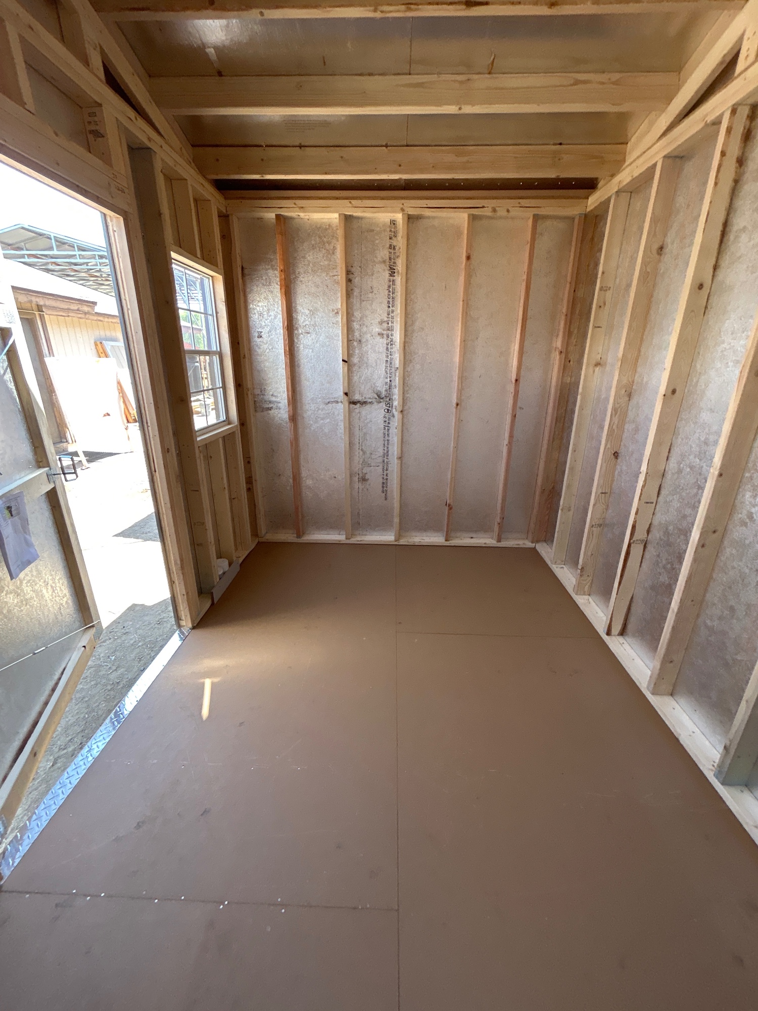 Side Gable - 8x12 with radiant barrier interior image 4