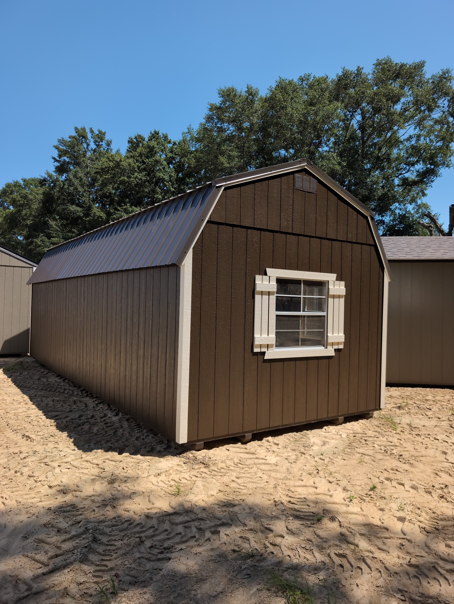 Lofted Barn Center Porch - 12x28 image 2