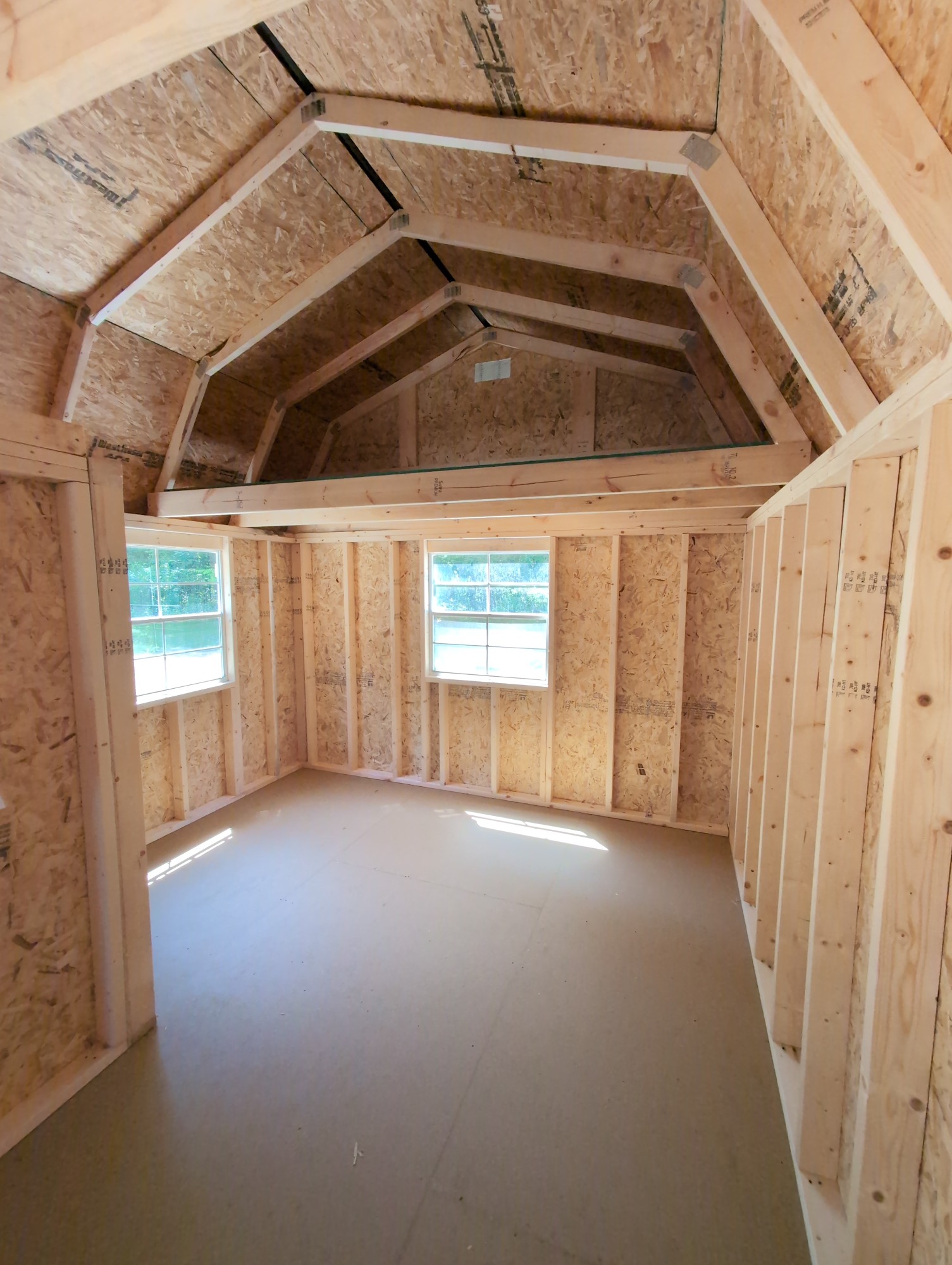 Lofted Barn Center Porch - 12x28 image 4
