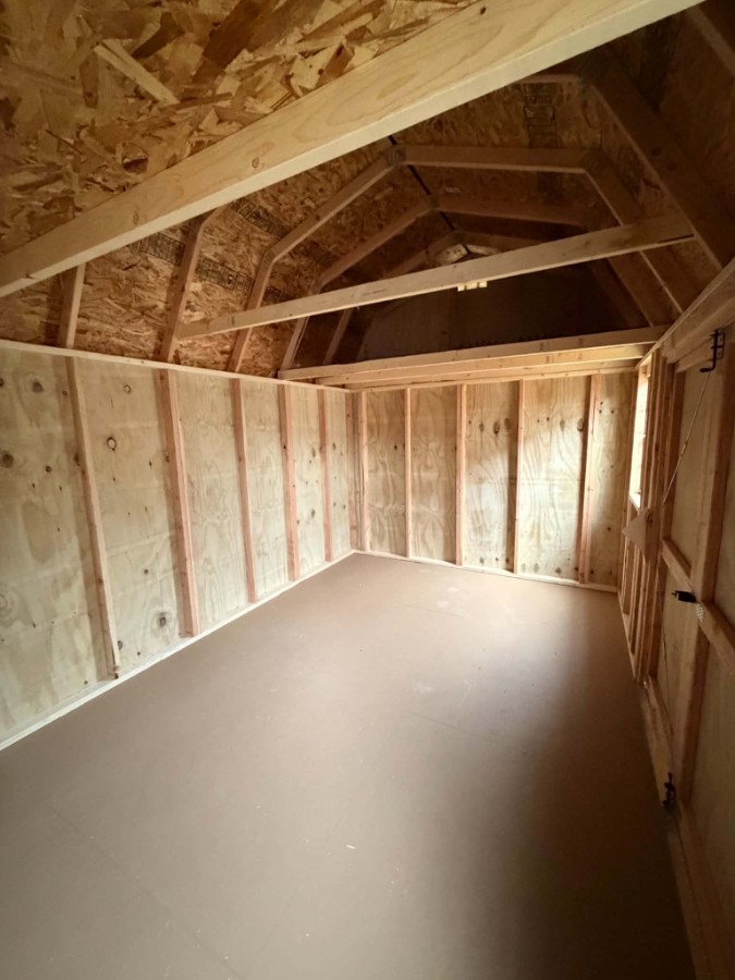 Lofted Barn - 10x16 - 2 Windows! 2 Lofts! WOOD STAIN image 2