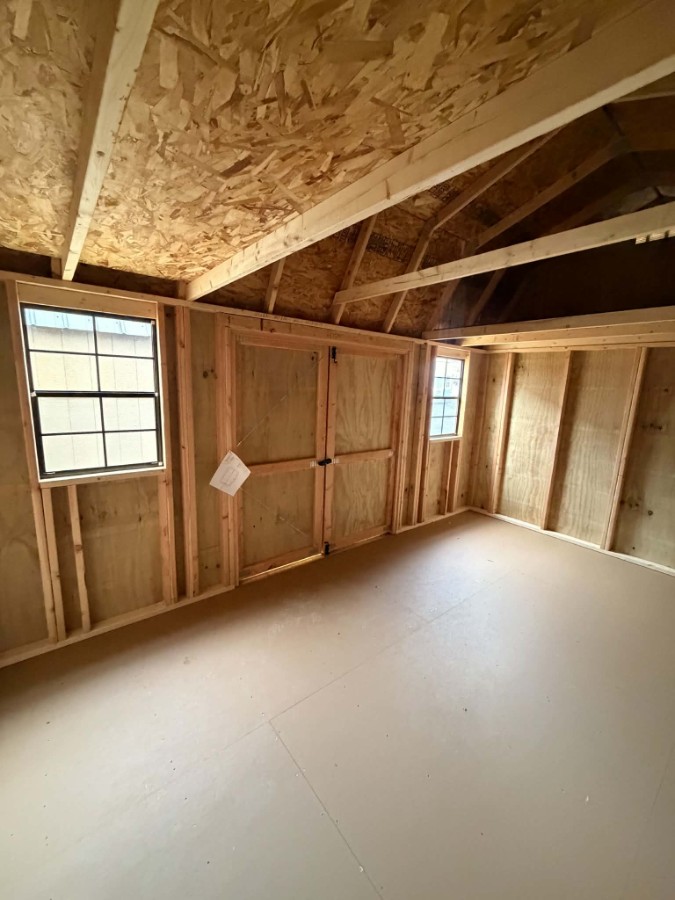 Lofted Barn - 10x16 - 2 Windows! 2 Lofts! WOOD STAIN image 4