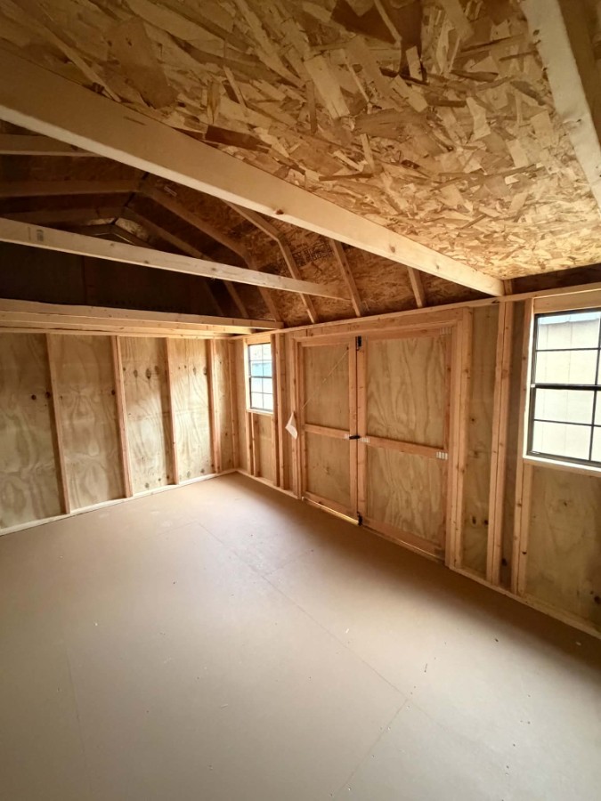 Lofted Barn - 10x16 - 2 Windows! 2 Lofts! WOOD STAIN image 5
