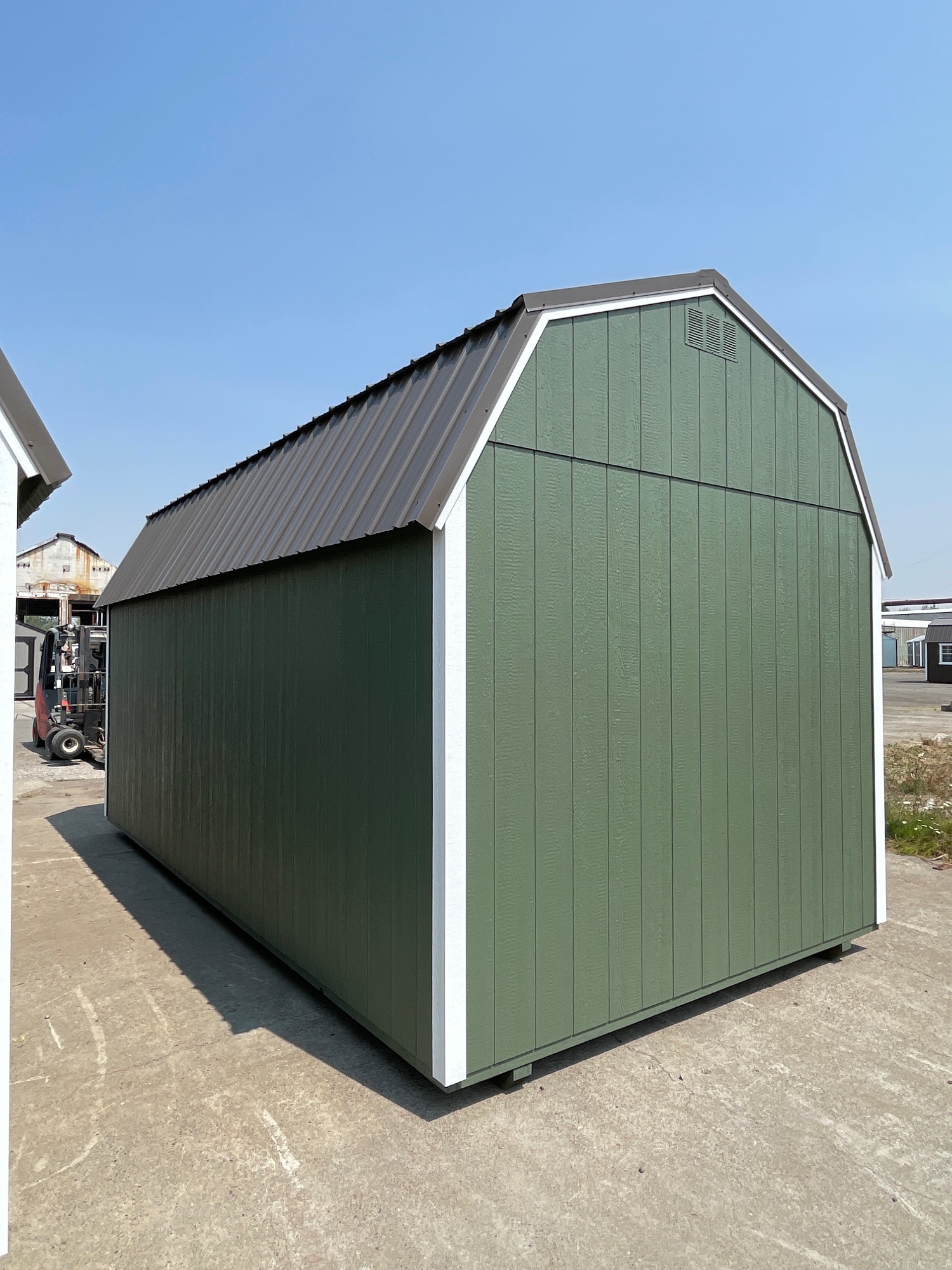 Lofted Barn 8' Garage - 10x20 image 2