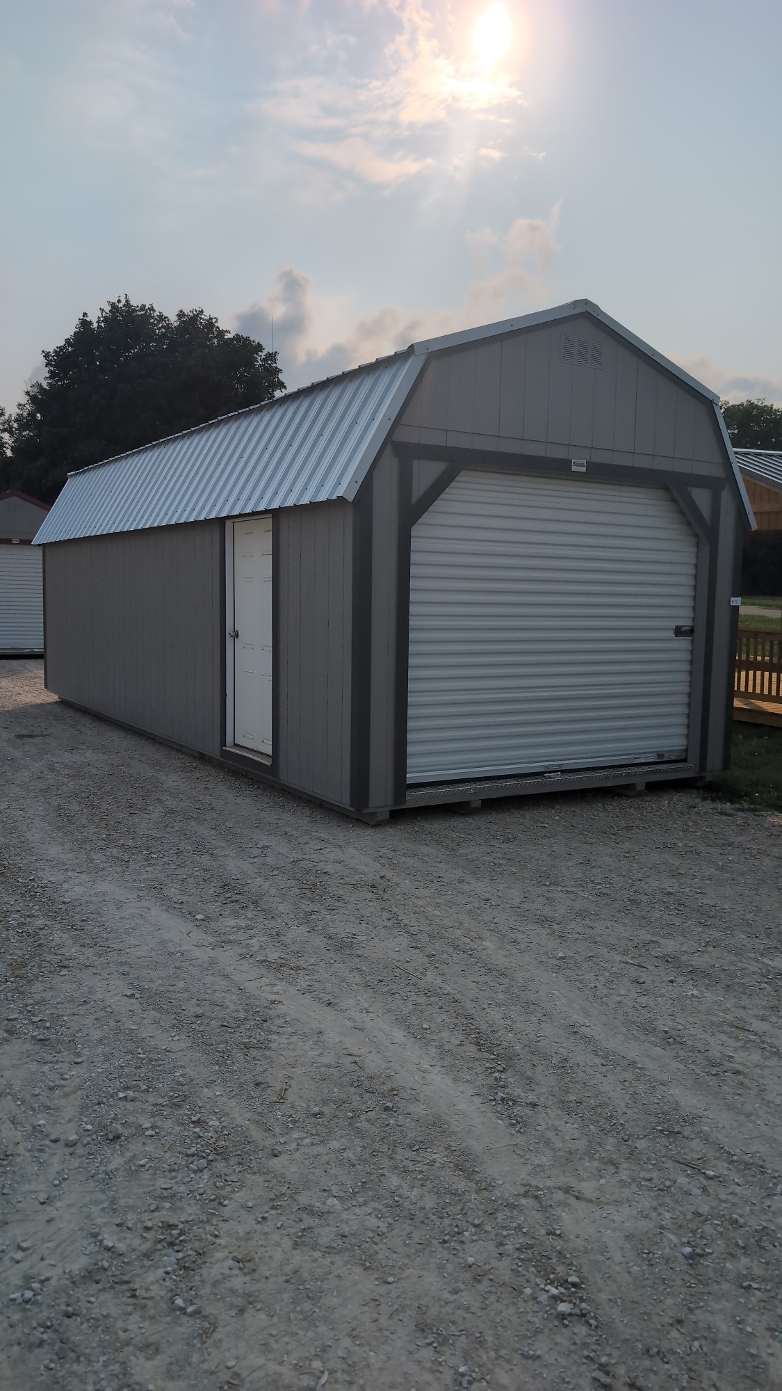 12X28 Lofted Barn W/9' Garage Package image 2
