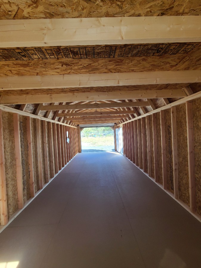 Lofted Barn Garage - 12x32 w/ Window, Man-Door & Roll-Up Door! image 8