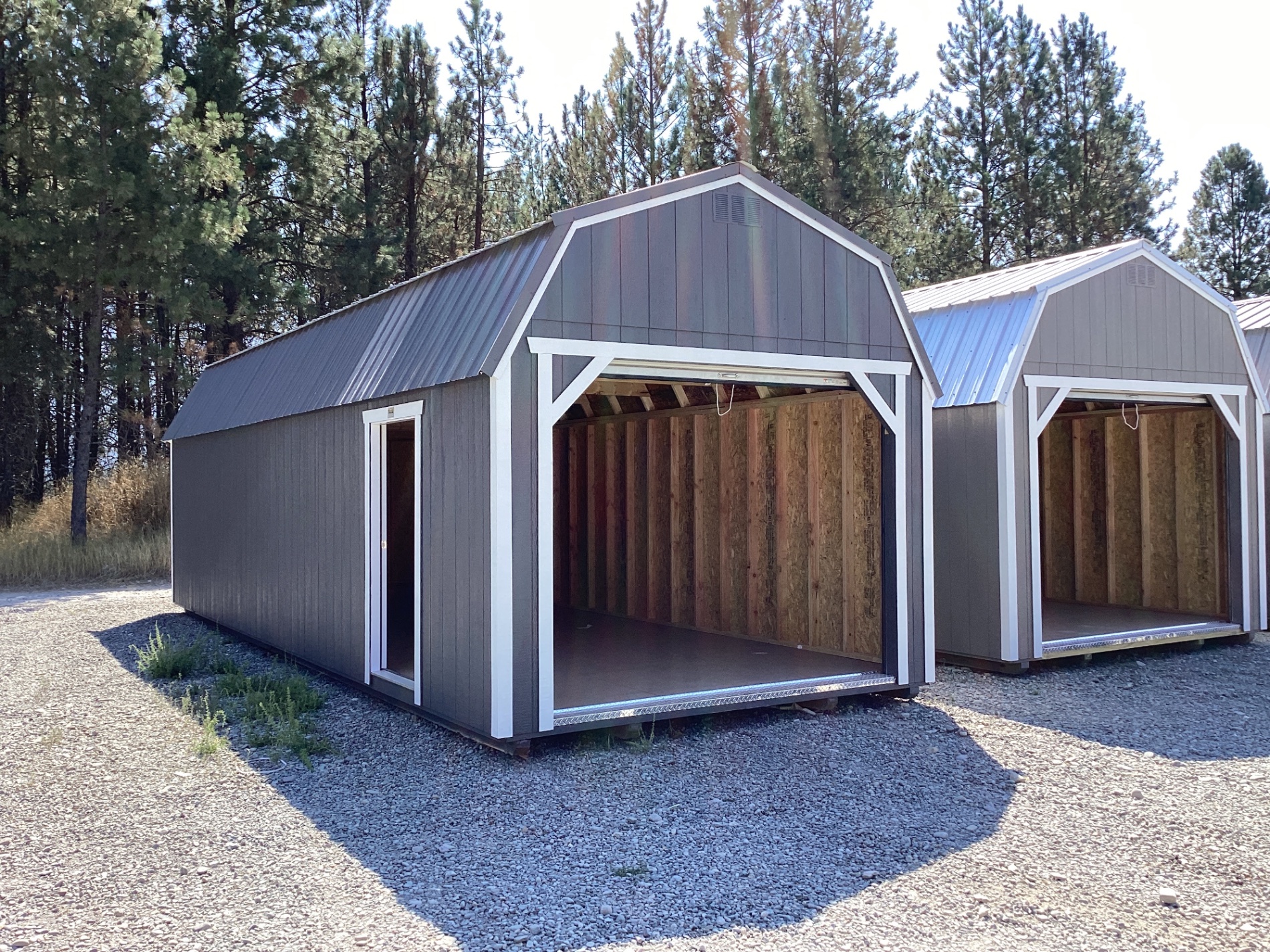 Lofted Barn Garage - 12x32 w/ Window, Man-Door & Roll-Up Door! image 13