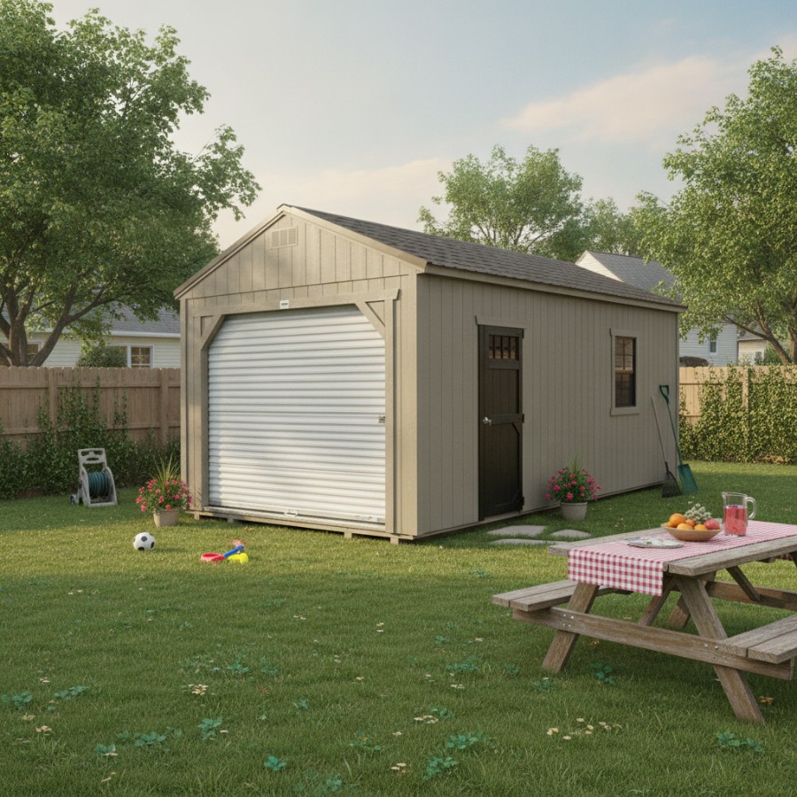 Utility Garage - 12x24 (In Stock) image 11
