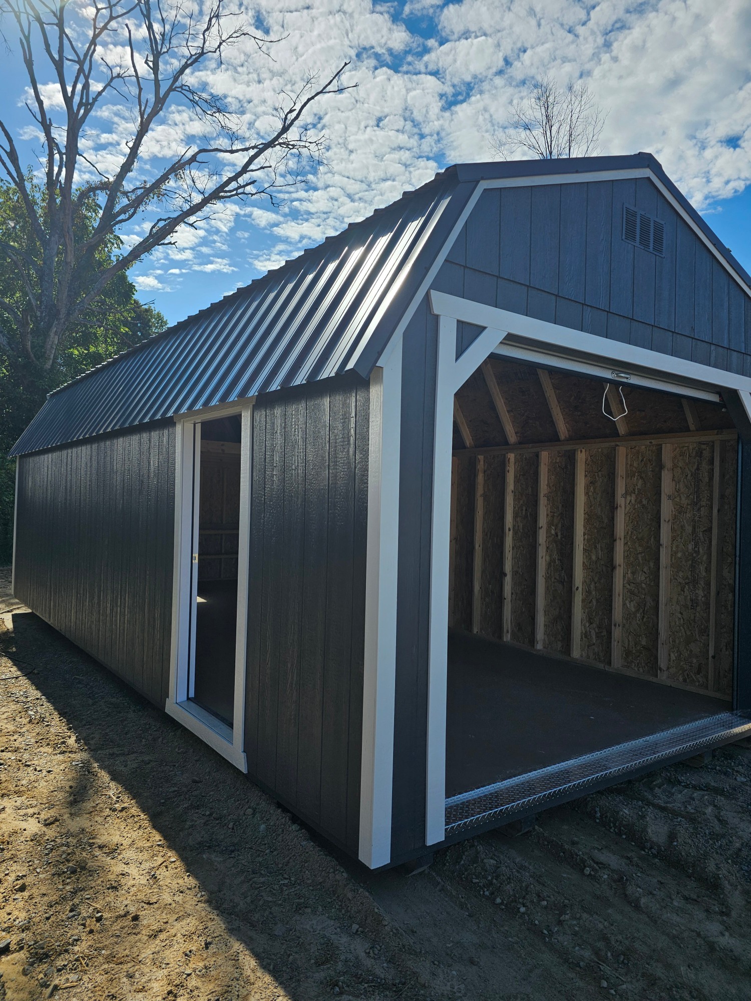 Lofted Barn Garage - 12x28 image 2