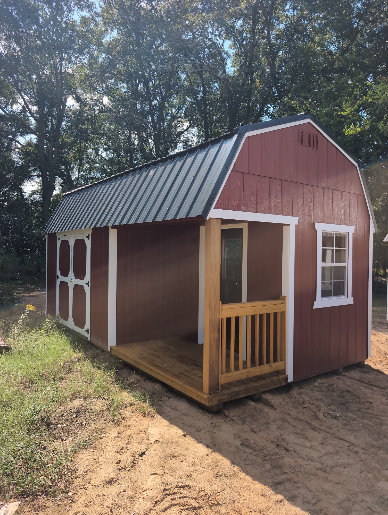 Lofted Barn Side Porch - 10x20