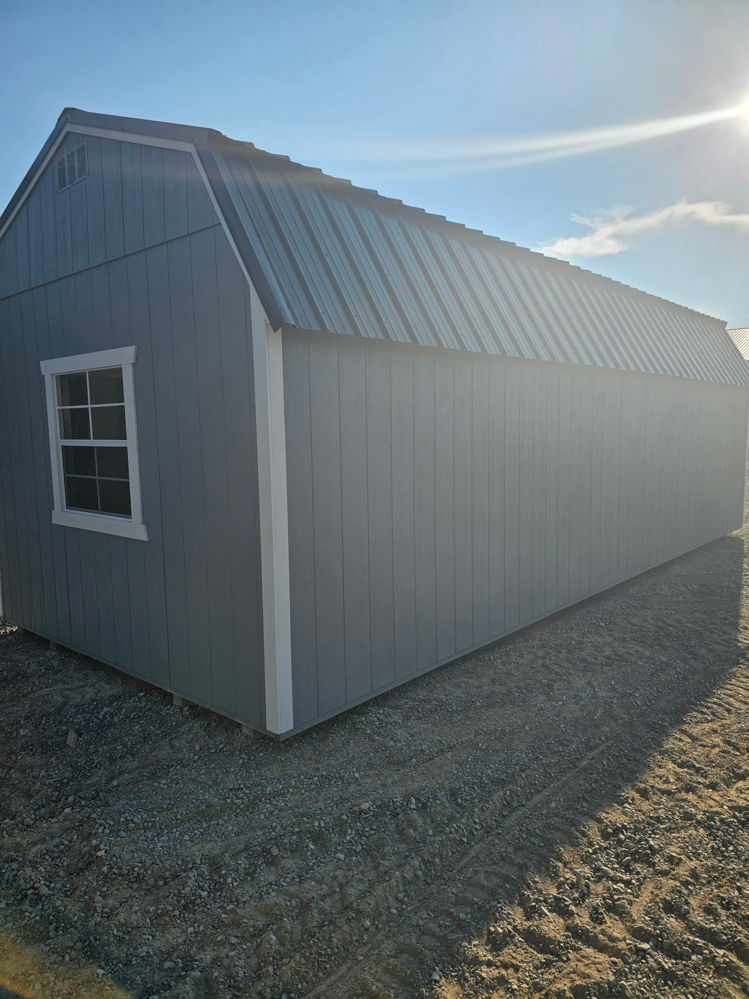 Lofted Barn Garage - 12x28 image 2