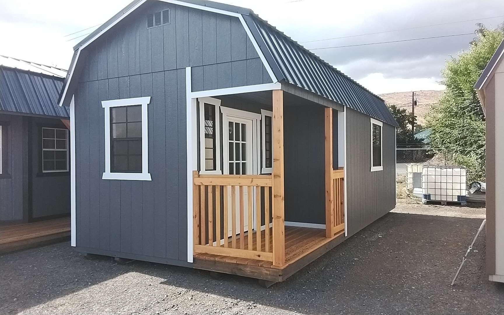 Lofted Barn Side Porch - 12x24
