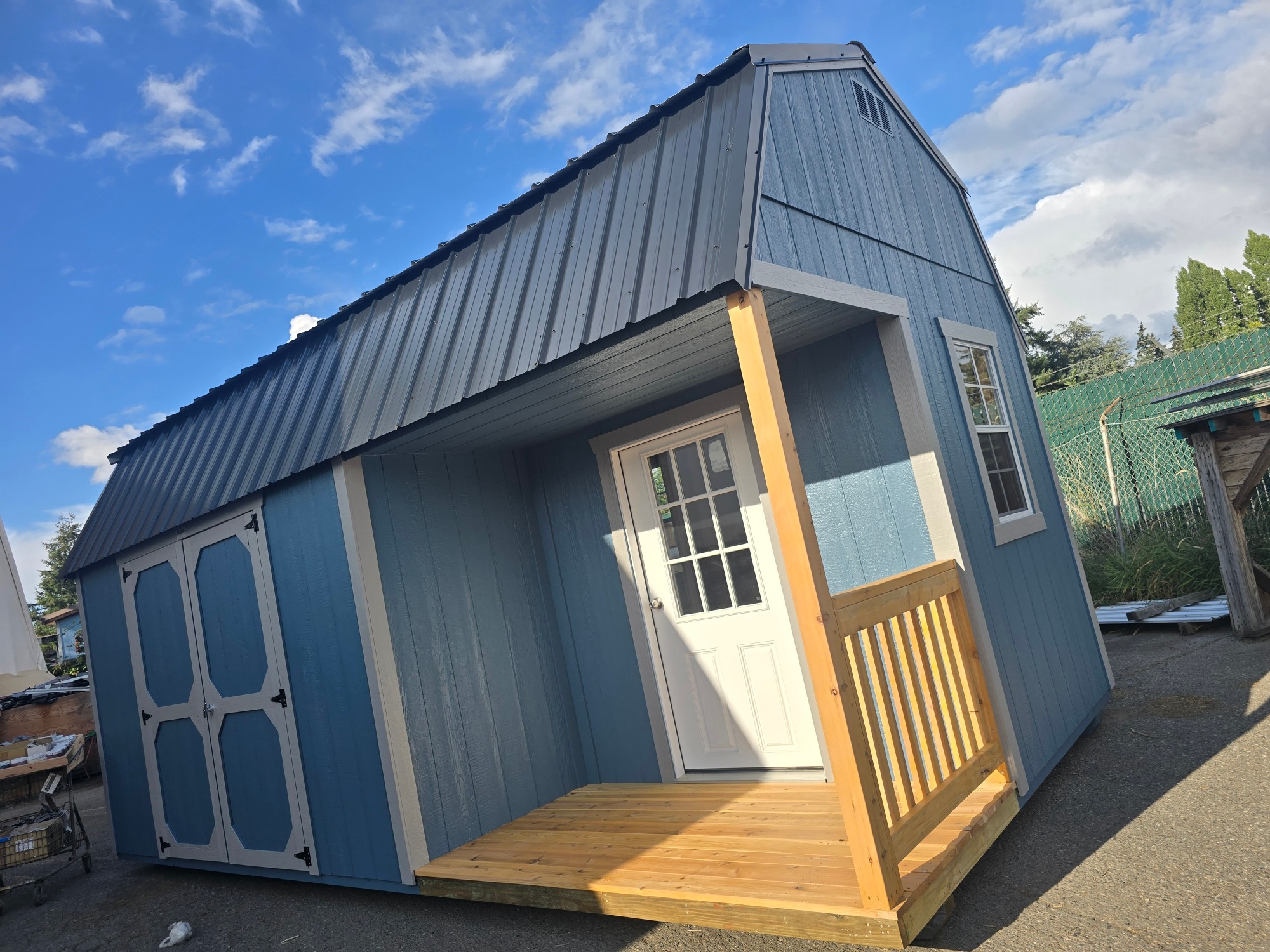 Lofted Barn Side Porch - 10x20