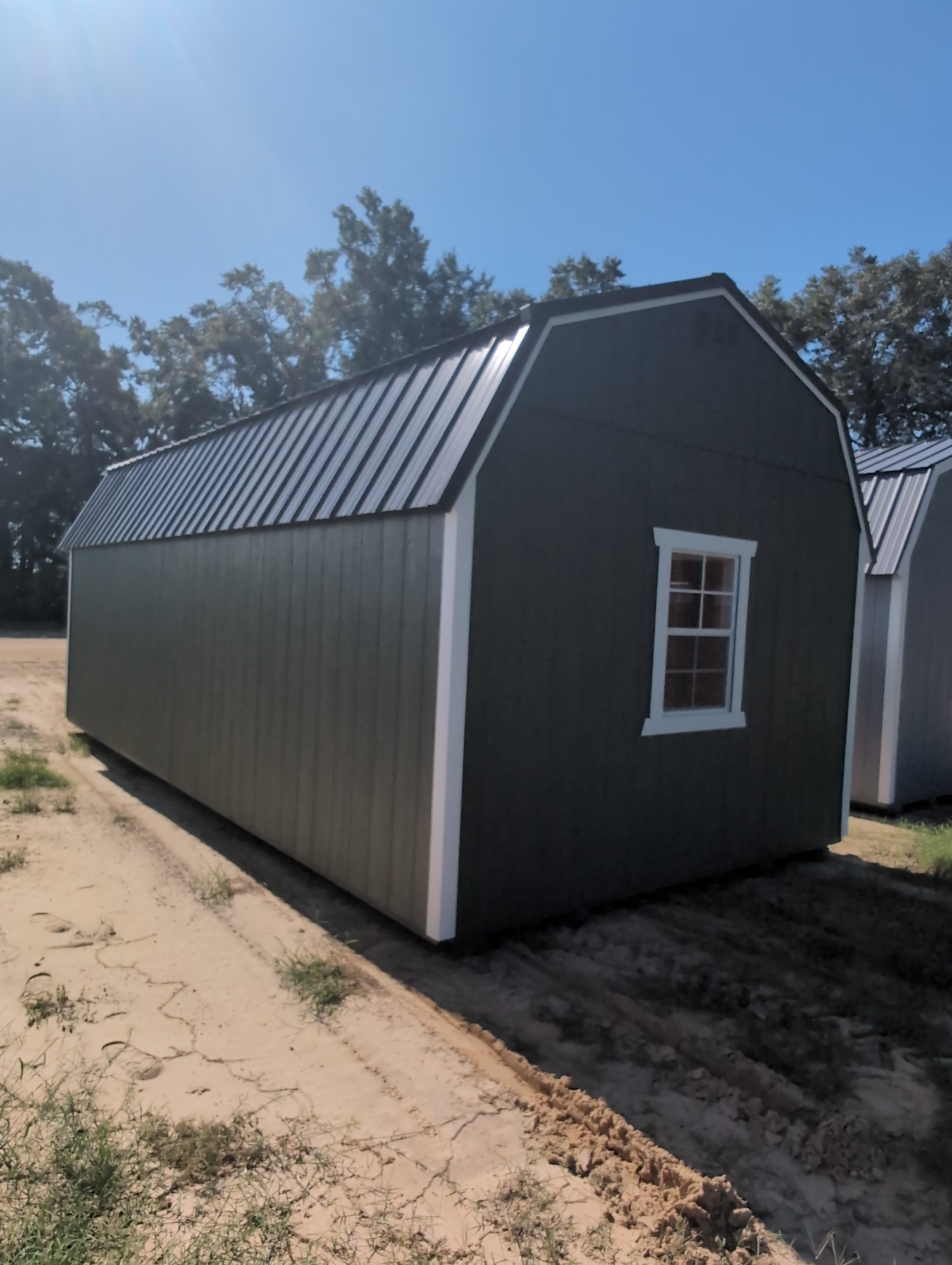 12x24 Lofted Barn 9' Garage Package image 7