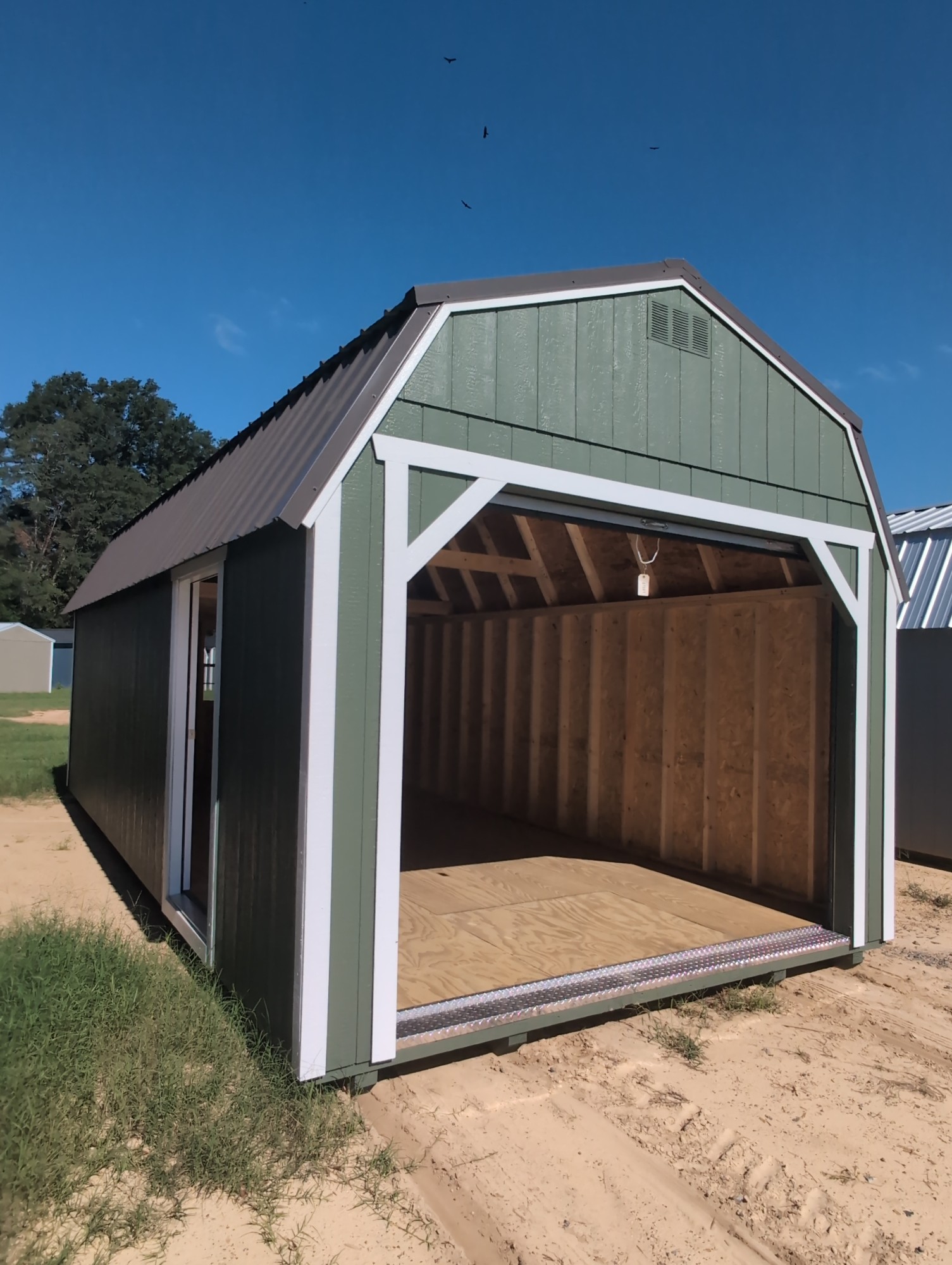 12x24 Lofted Barn 9' Garage Package image 8