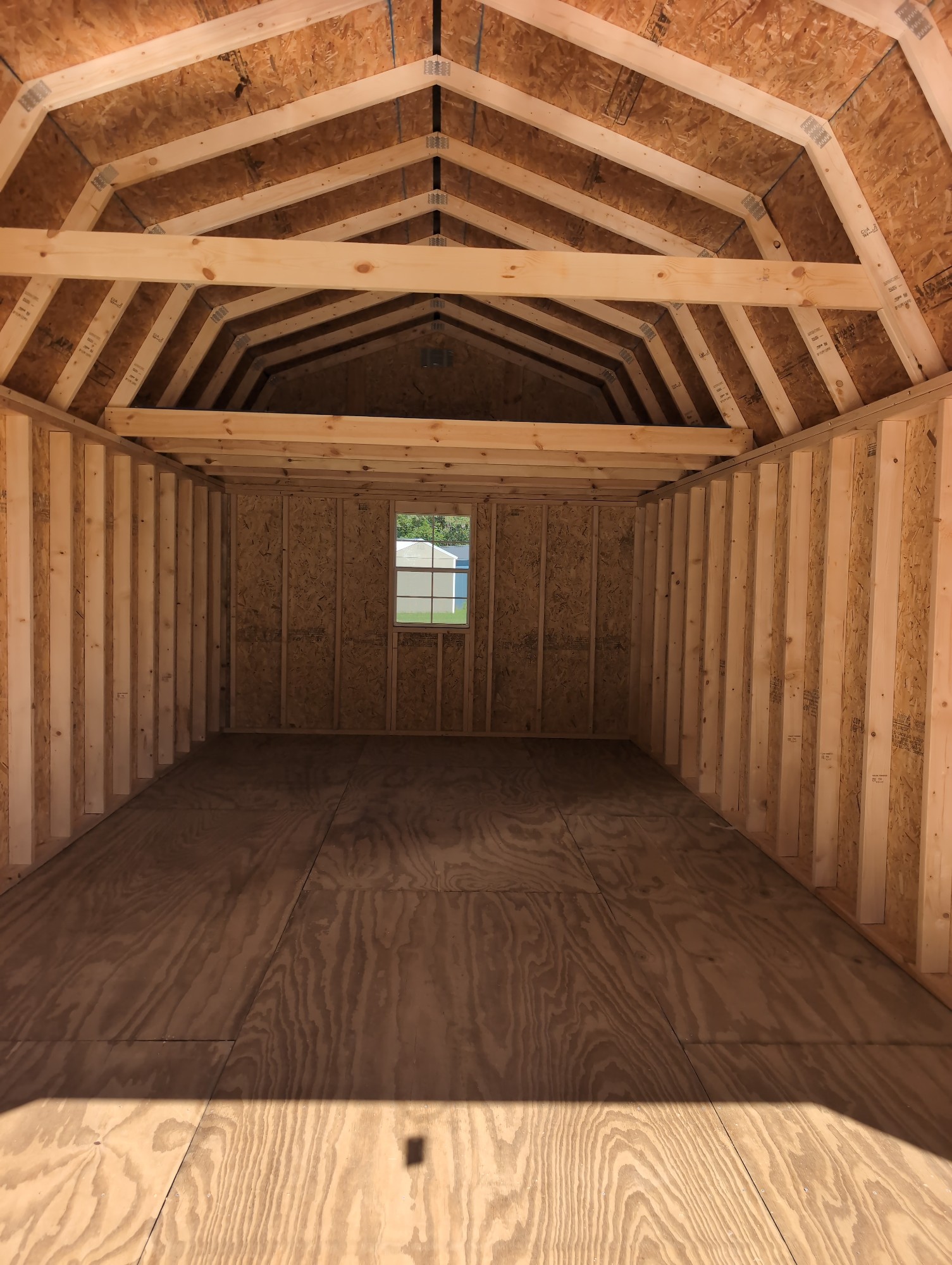 12x24 Lofted Barn 9' Garage Package image 10