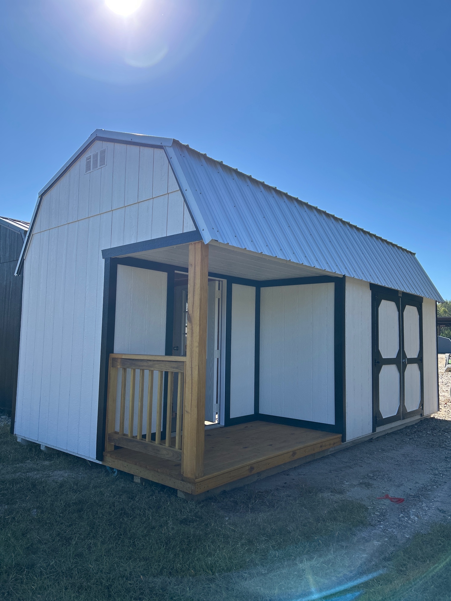 Lofted Barn Side Porch - 10x20