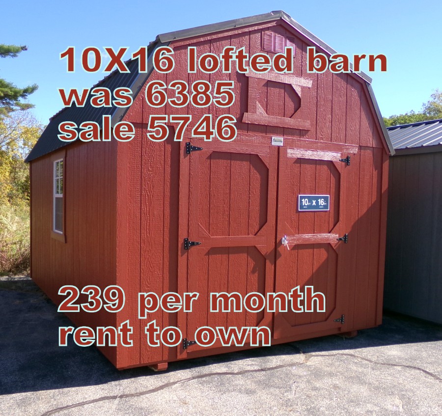 Lofted Barn - 10x16