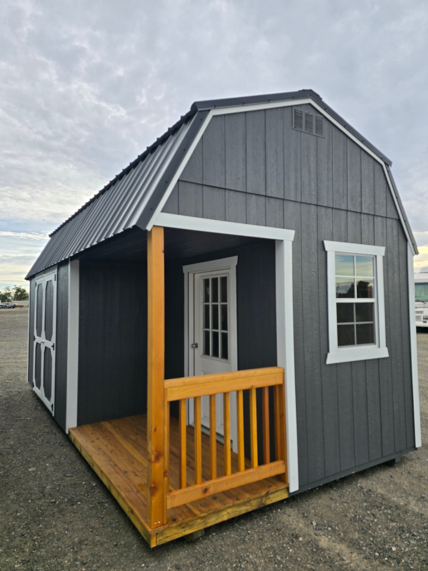 Lofted Barn Side Porch - 10x20