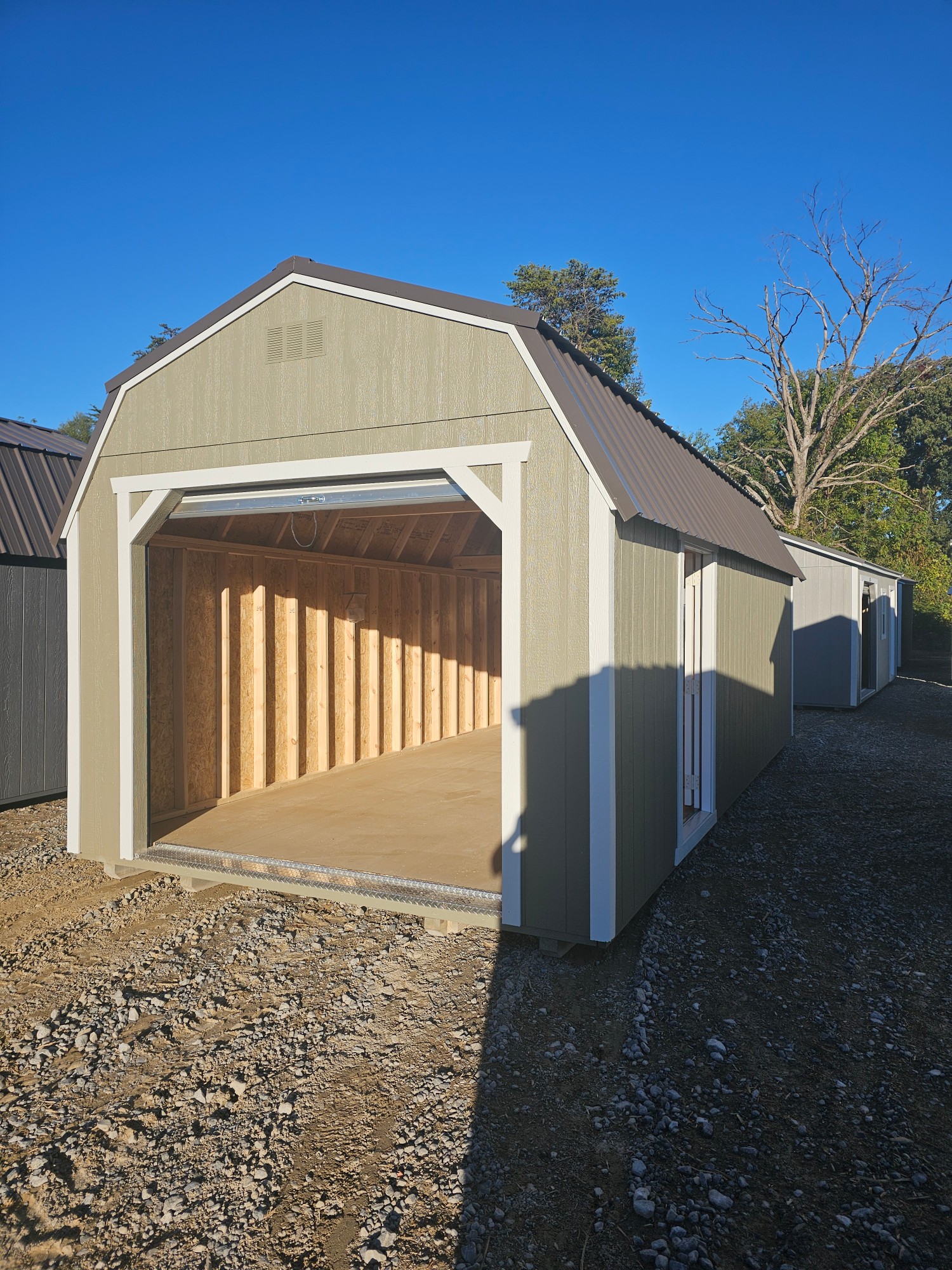 Lofted Barn 8' Garage - 12x24
